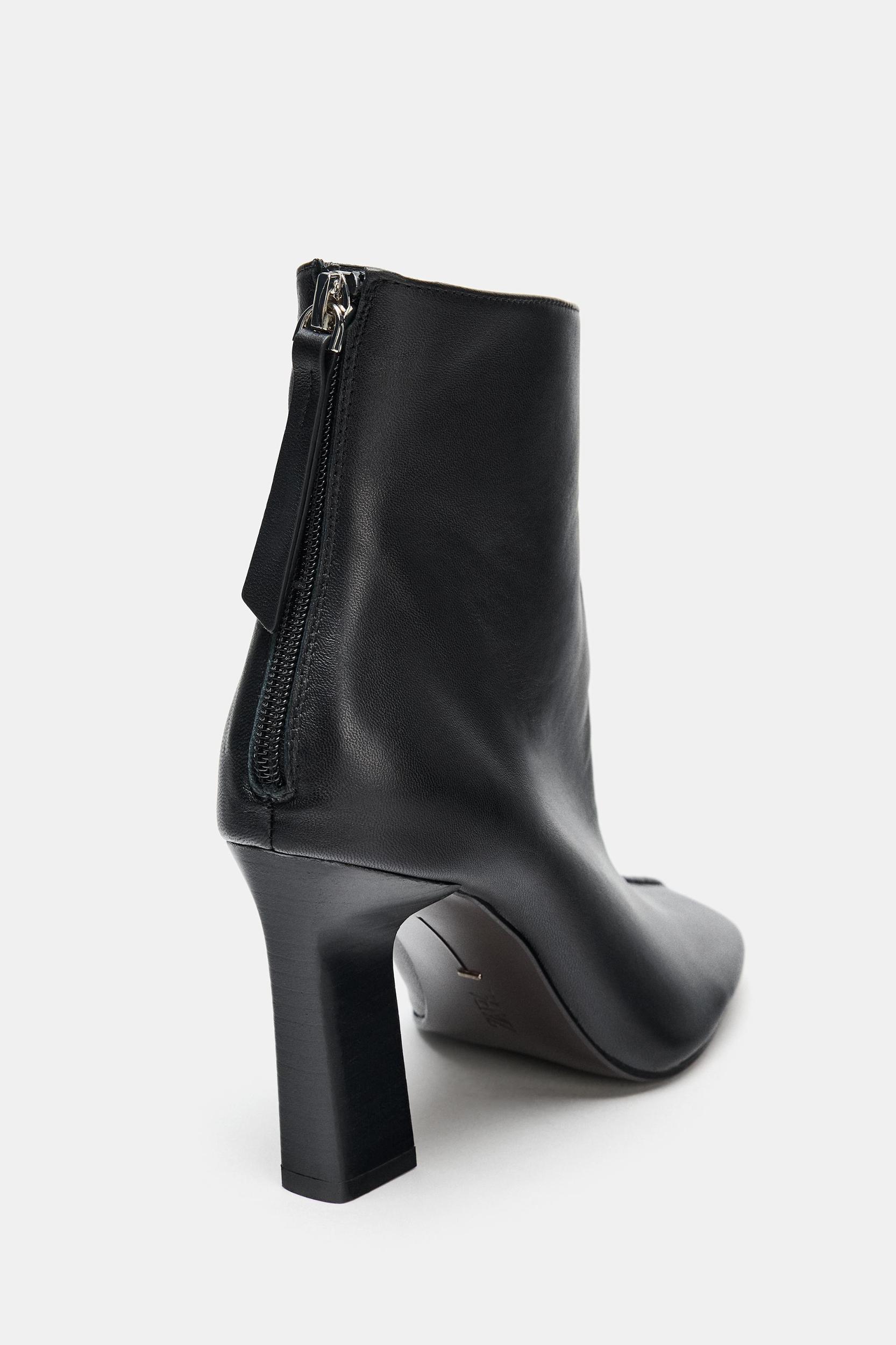 LIMITED EDITION LEATHER HEELED ANKLE BOOTS Product Image
