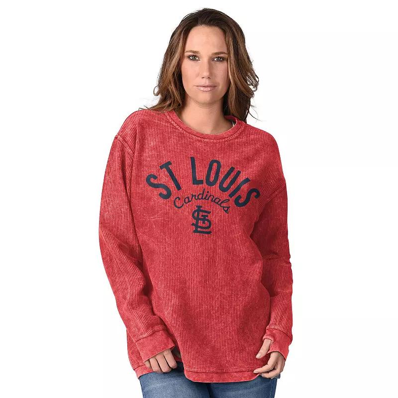 Women's G-III 4Her by Carl Banks Royal Texas Rangers Comfy Cord Pullover Sweatshirt,  Product Image