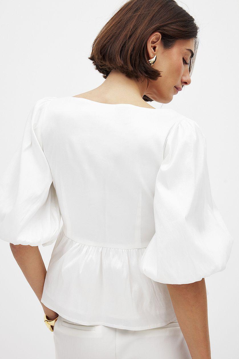 Puff Shoulder Blouse Product Image