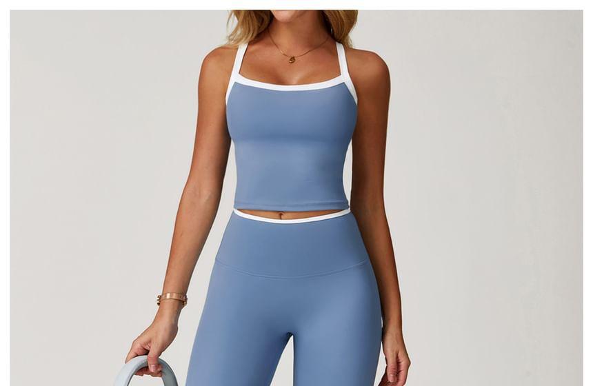 Sport Contrast Trim Camisole Top Product Image