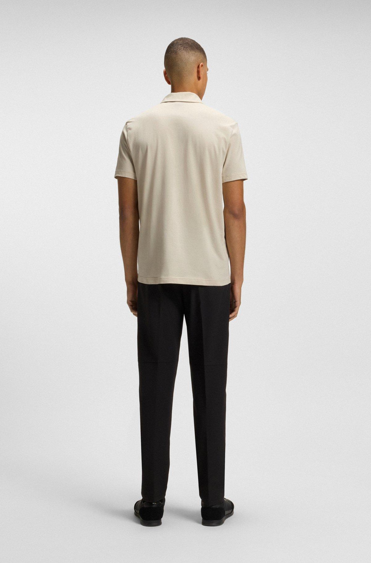 Paddy polo shirt with hopsack paneling Product Image