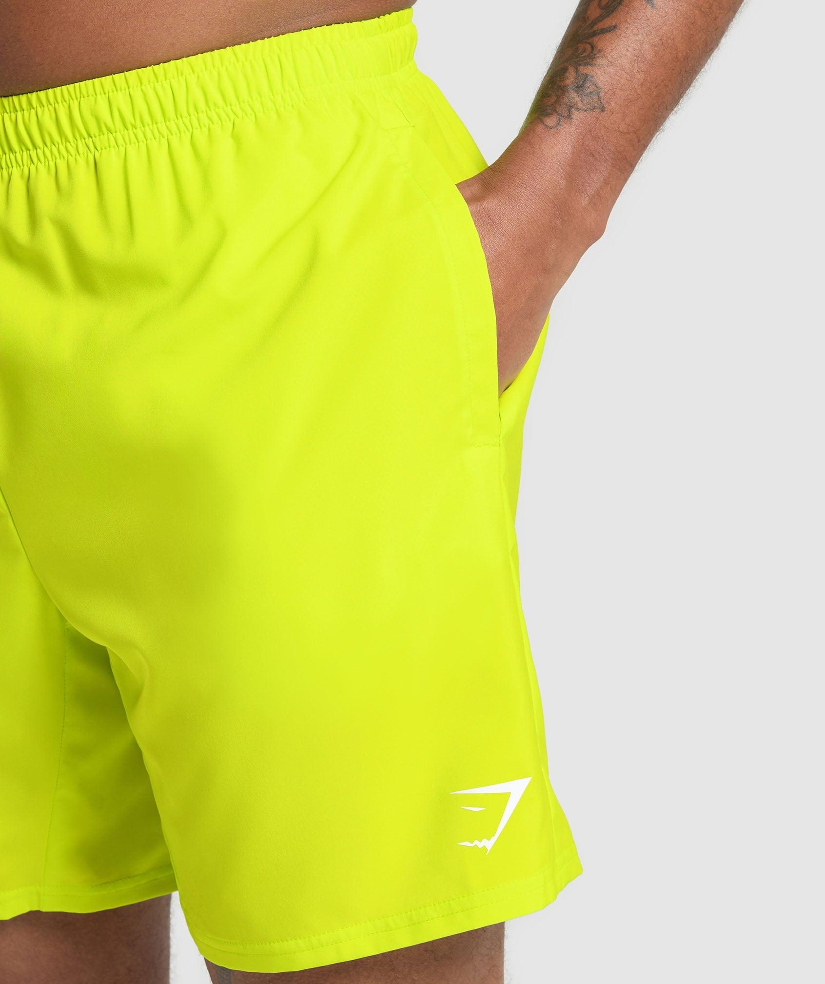 Gymshark Arrival 7" Shorts - Shock Green Male Product Image