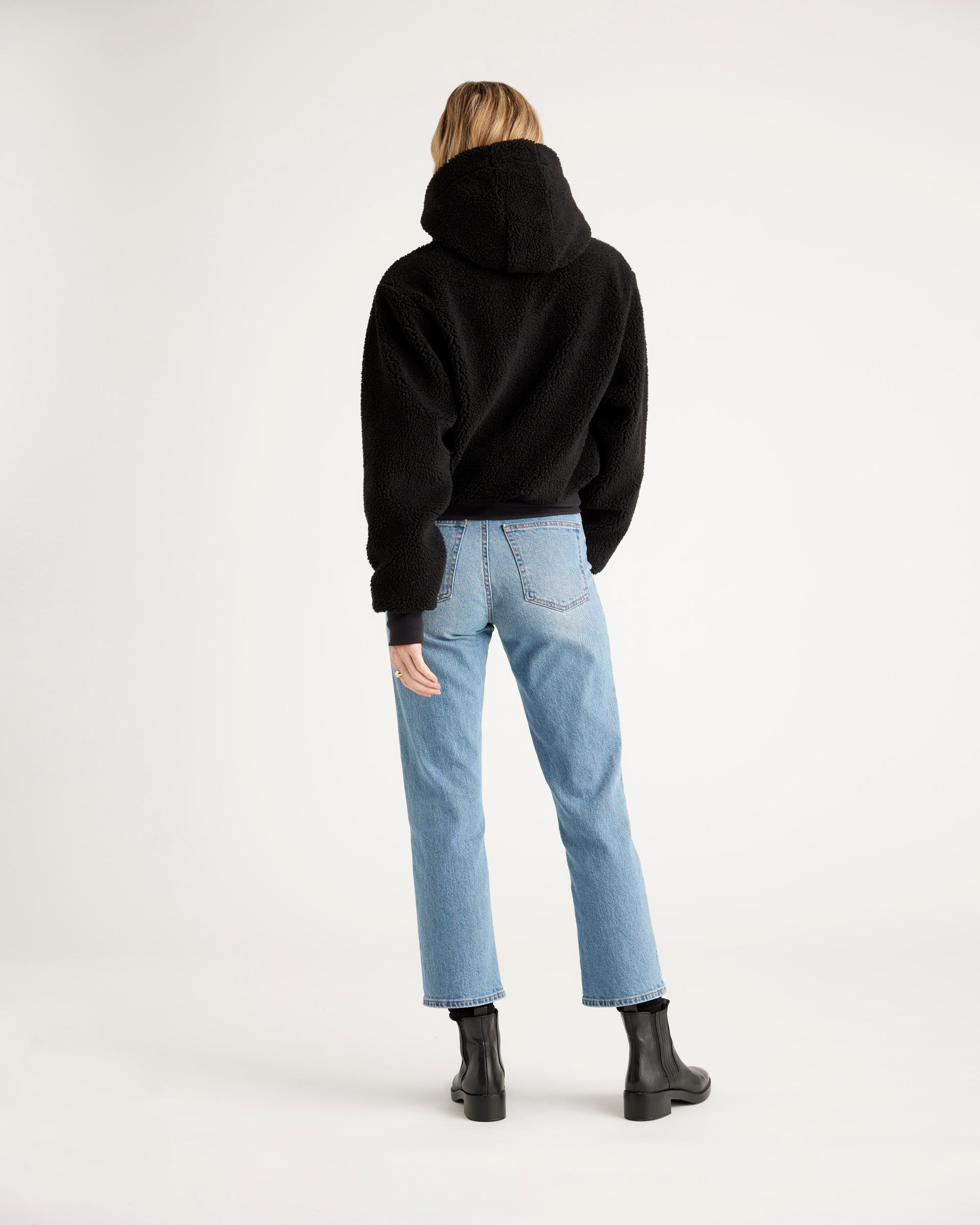 Quince | Women's Hooded Sherpa Jacket Size XS, 100% Polyester Product Image