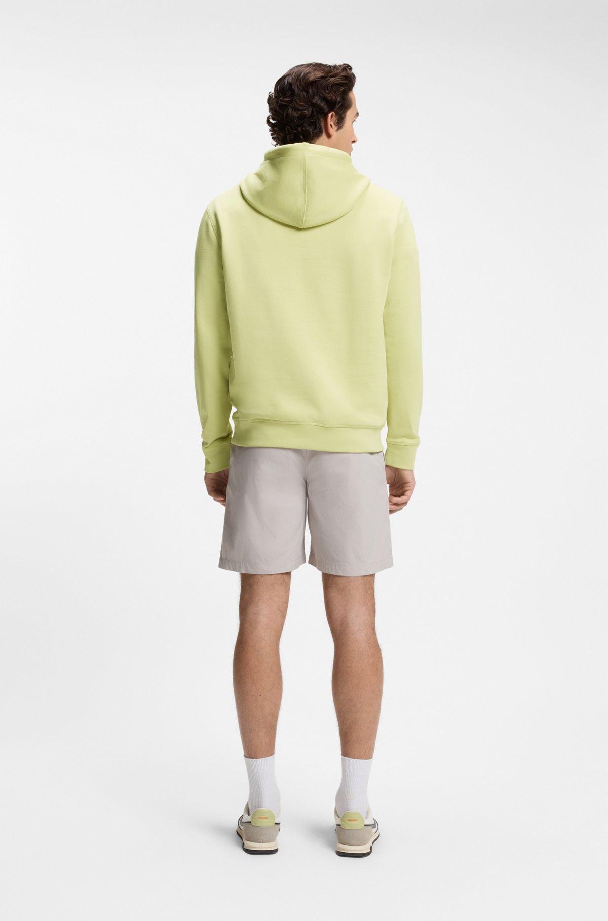 Logo-patch hoodie in cotton terry Product Image