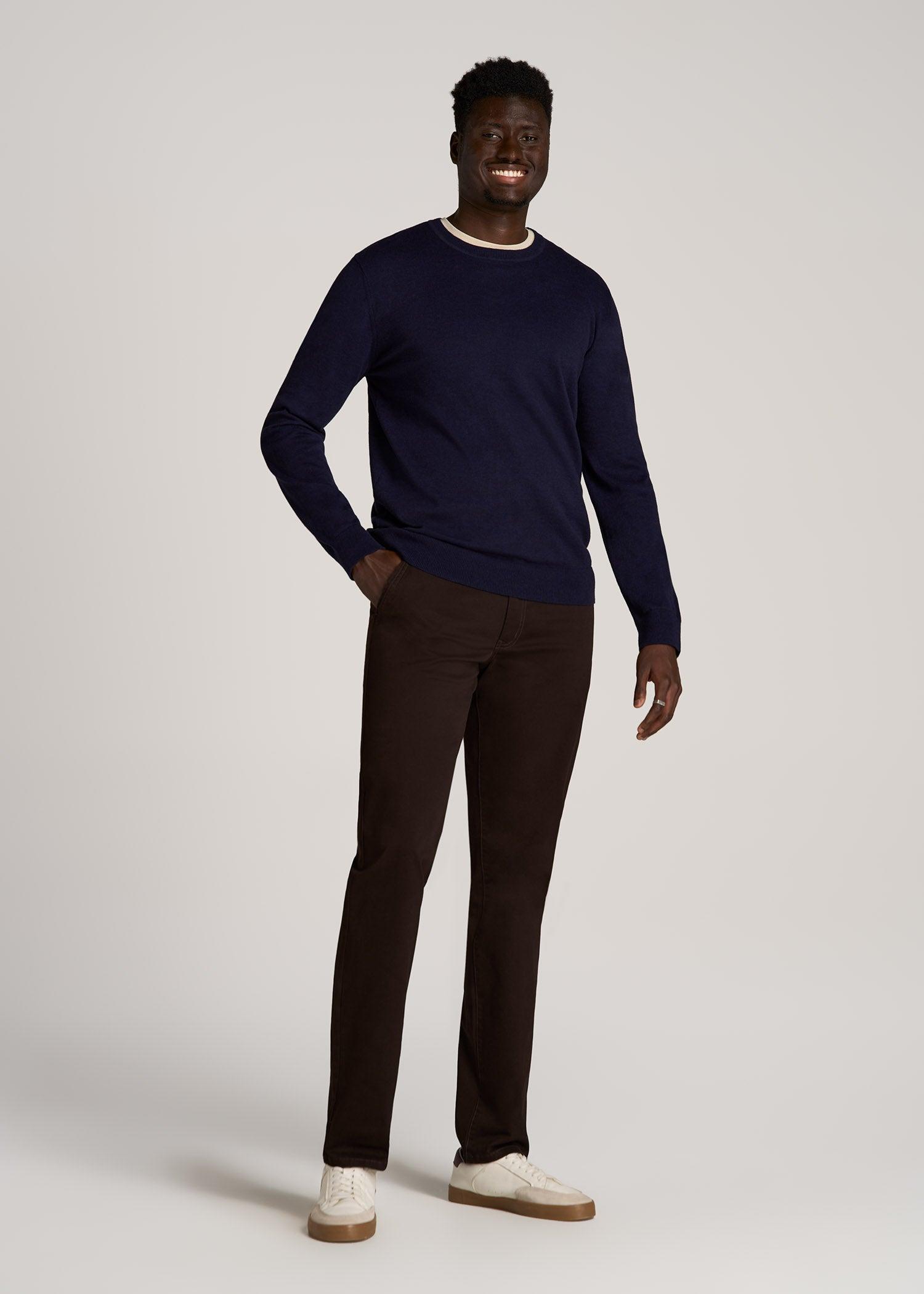 Carman TAPERED Chinos for Tall Men in Black Male Product Image