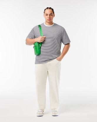 Men's Striped Heavy Cotton T-Shirt Product Image