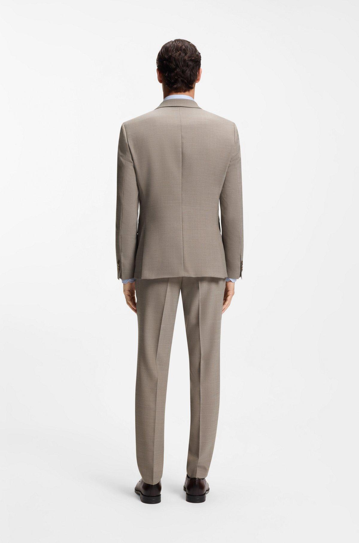 Micro-patterned two-piece slim-fit suit in stretch cloth Product Image