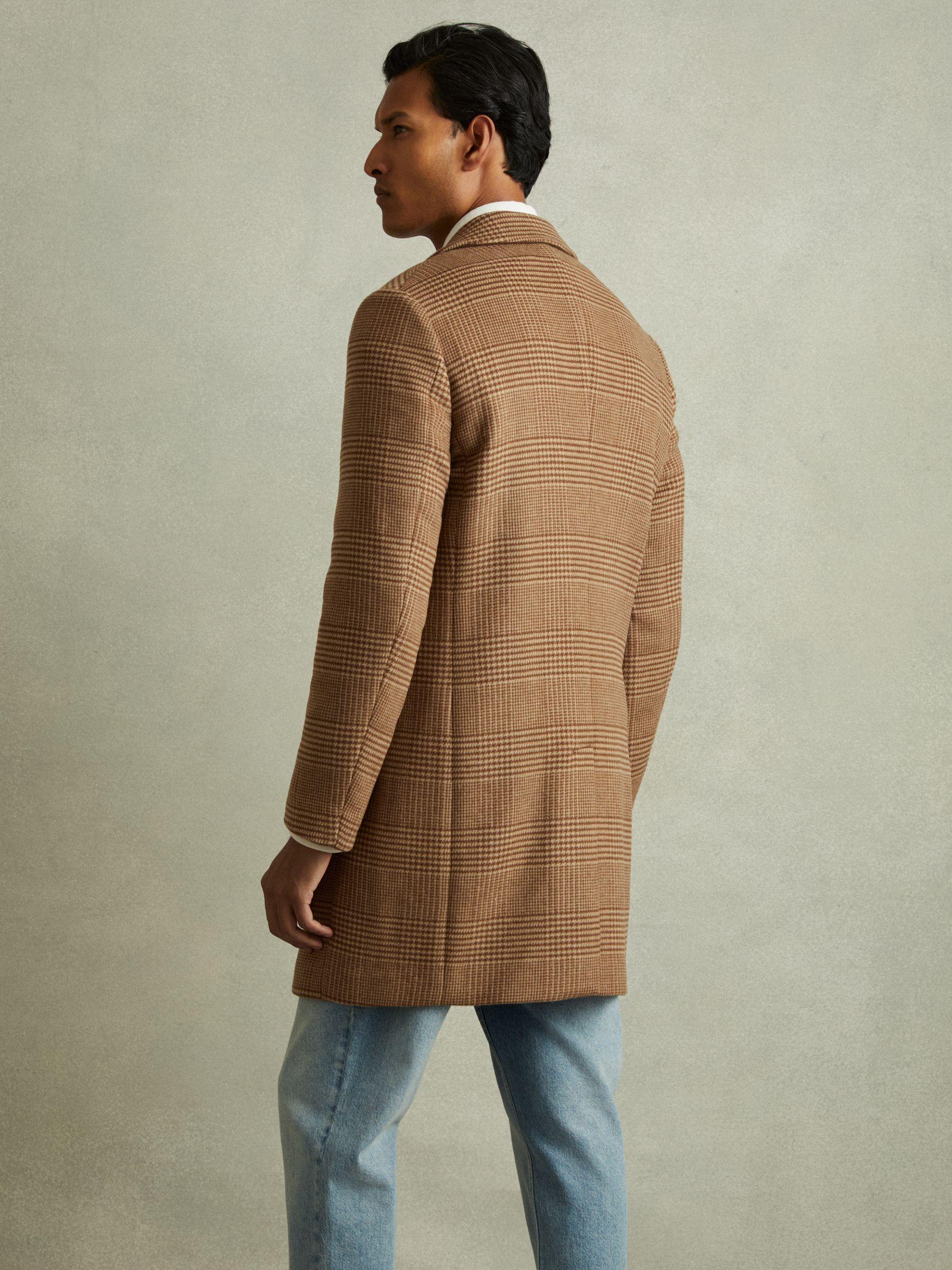 Rimini Camel Wool Blend Double Breasted Overcoat Product Image