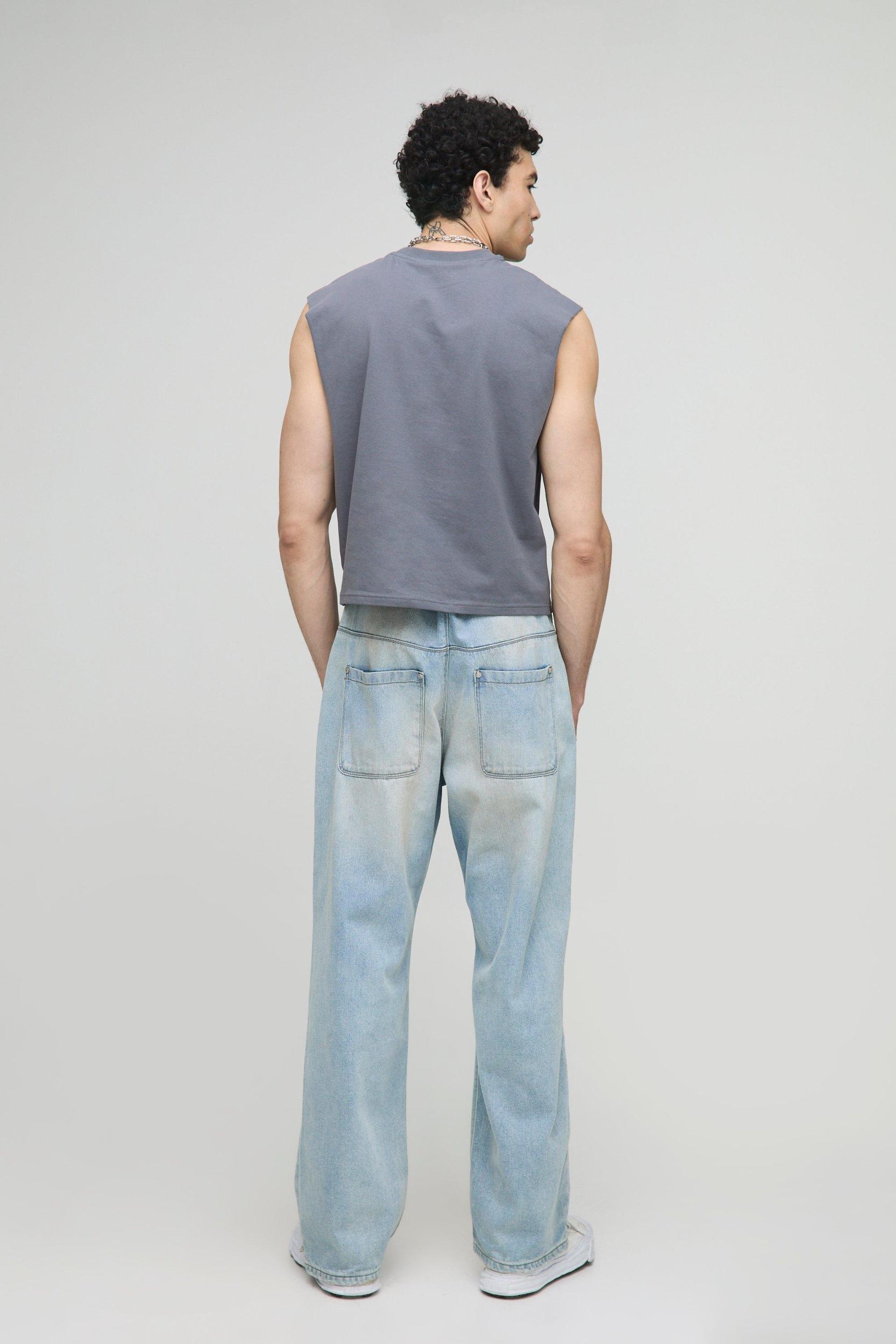 Boxy Be You Washed Pride Tank | boohooMAN USA Product Image