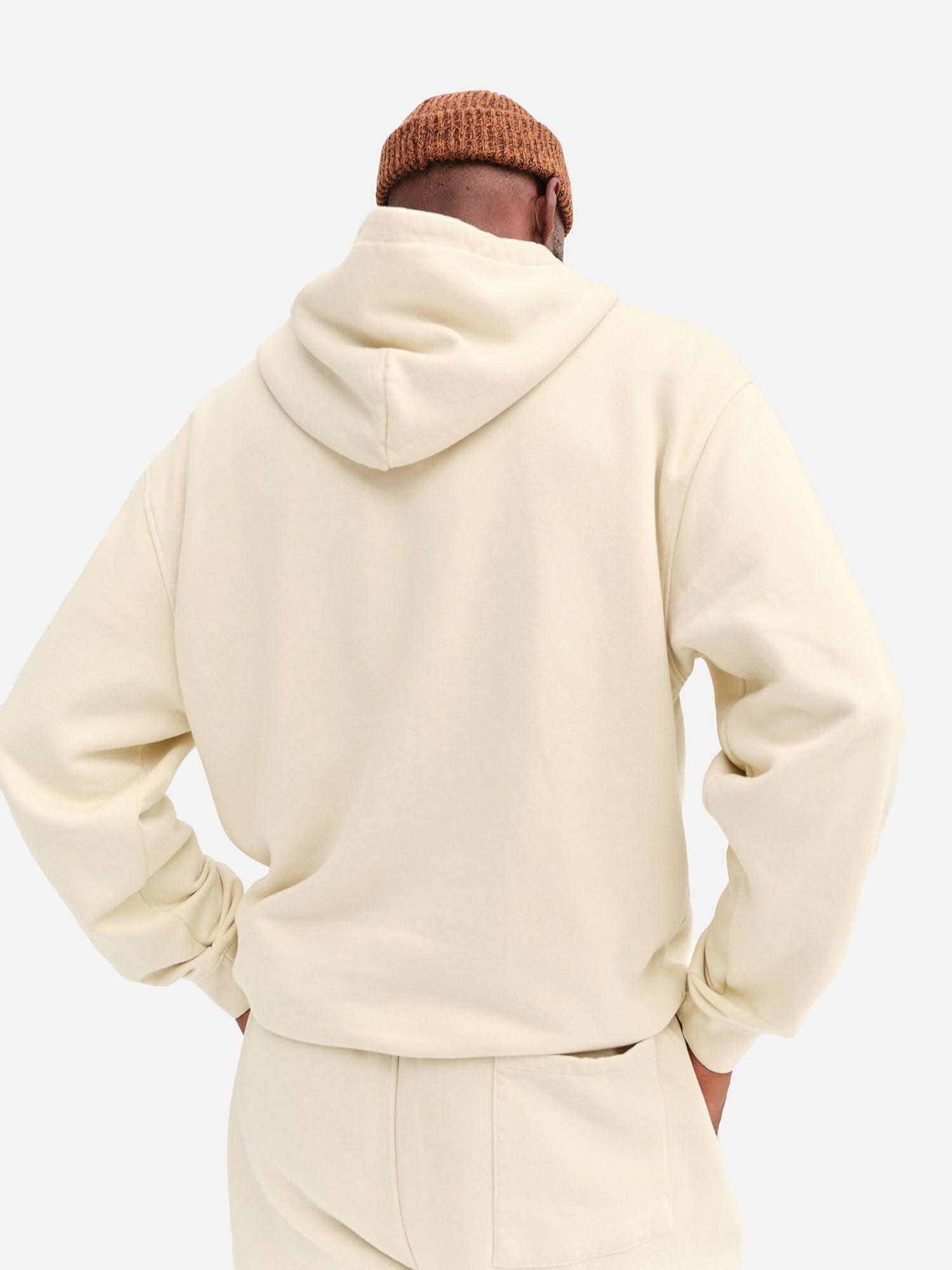 Men's Organic Fleece Hoodie Male Product Image