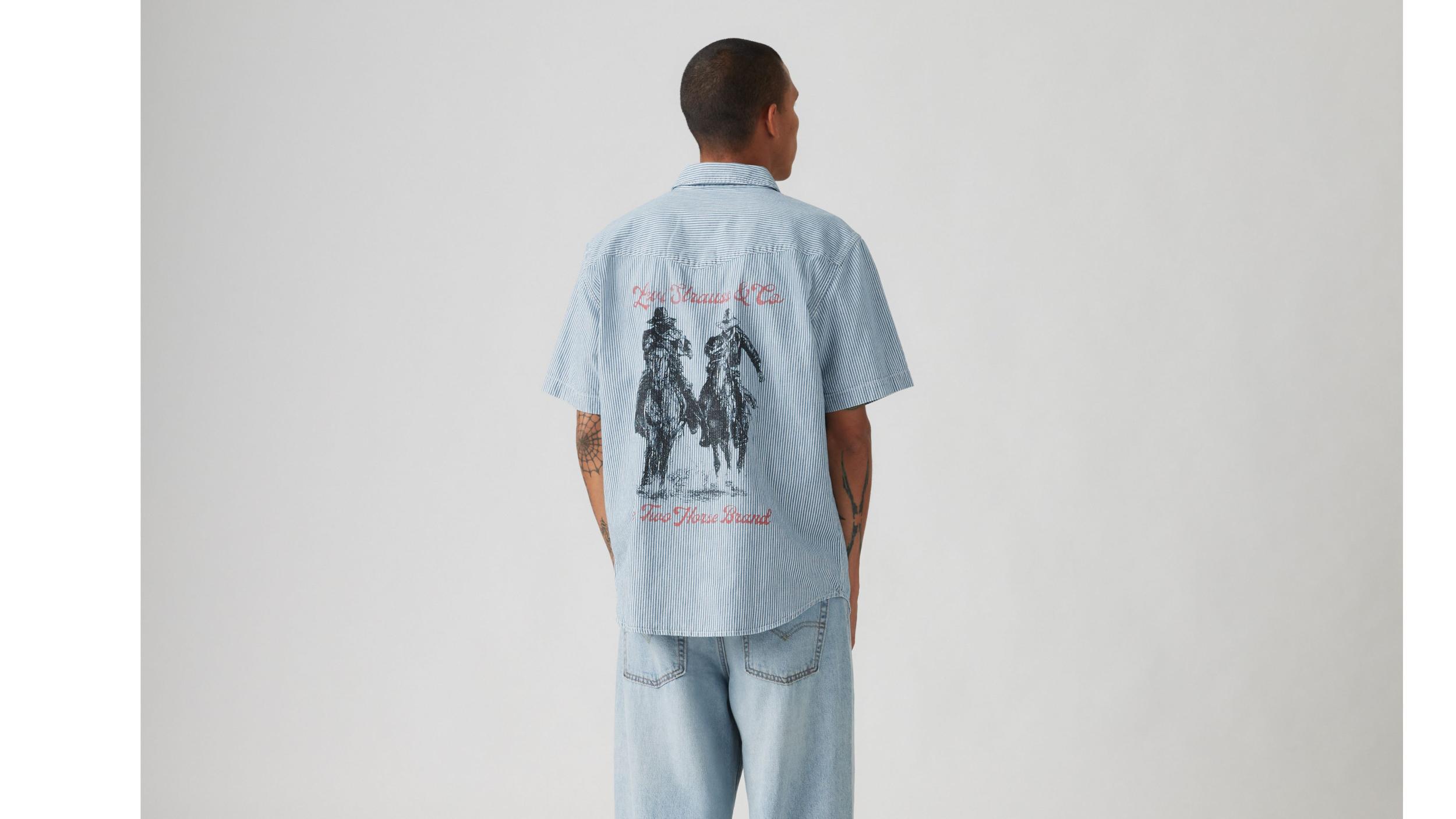 Short Sleeve Relaxed Fit Western Shirt Product Image