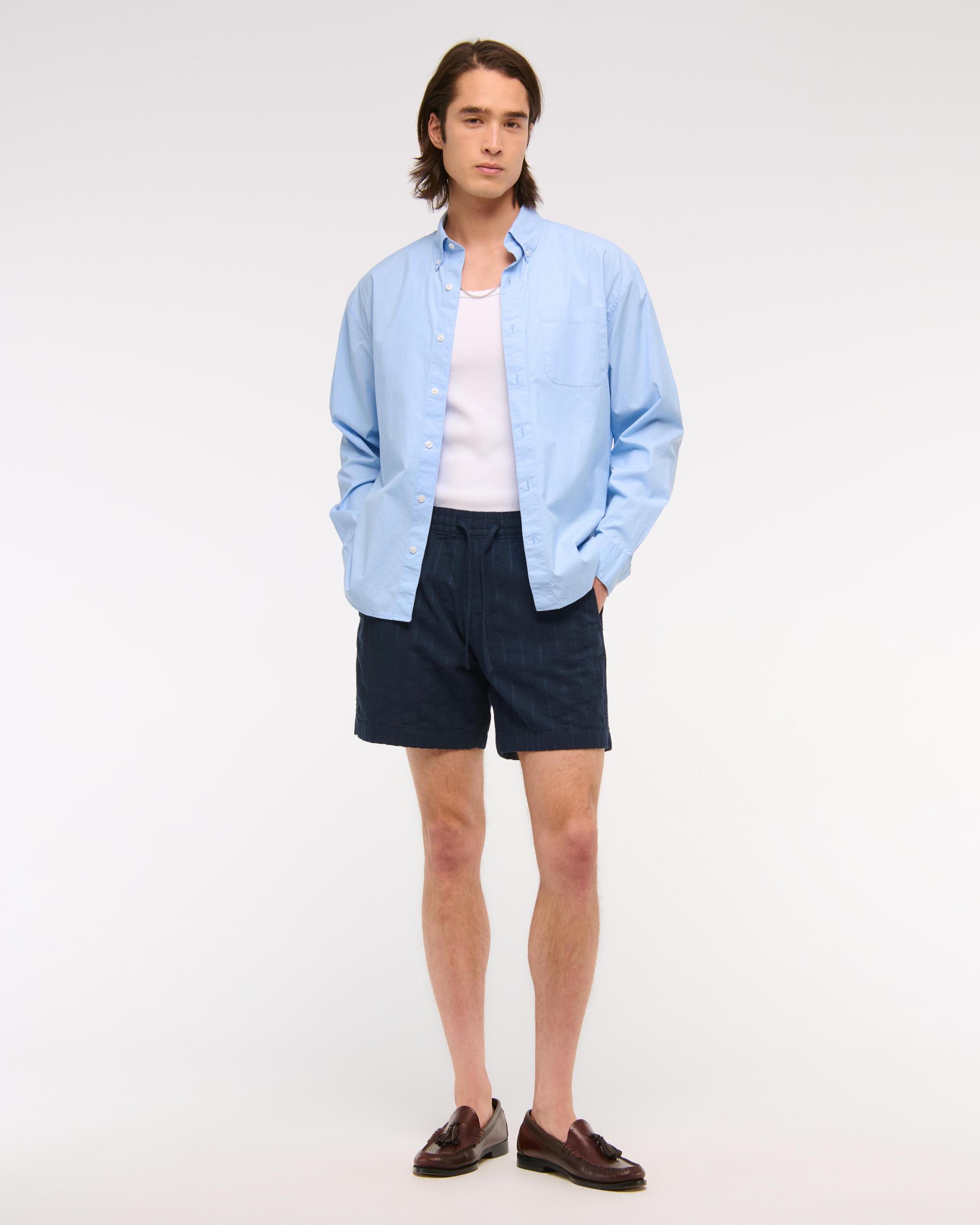 Textured Pull-On Short Product Image