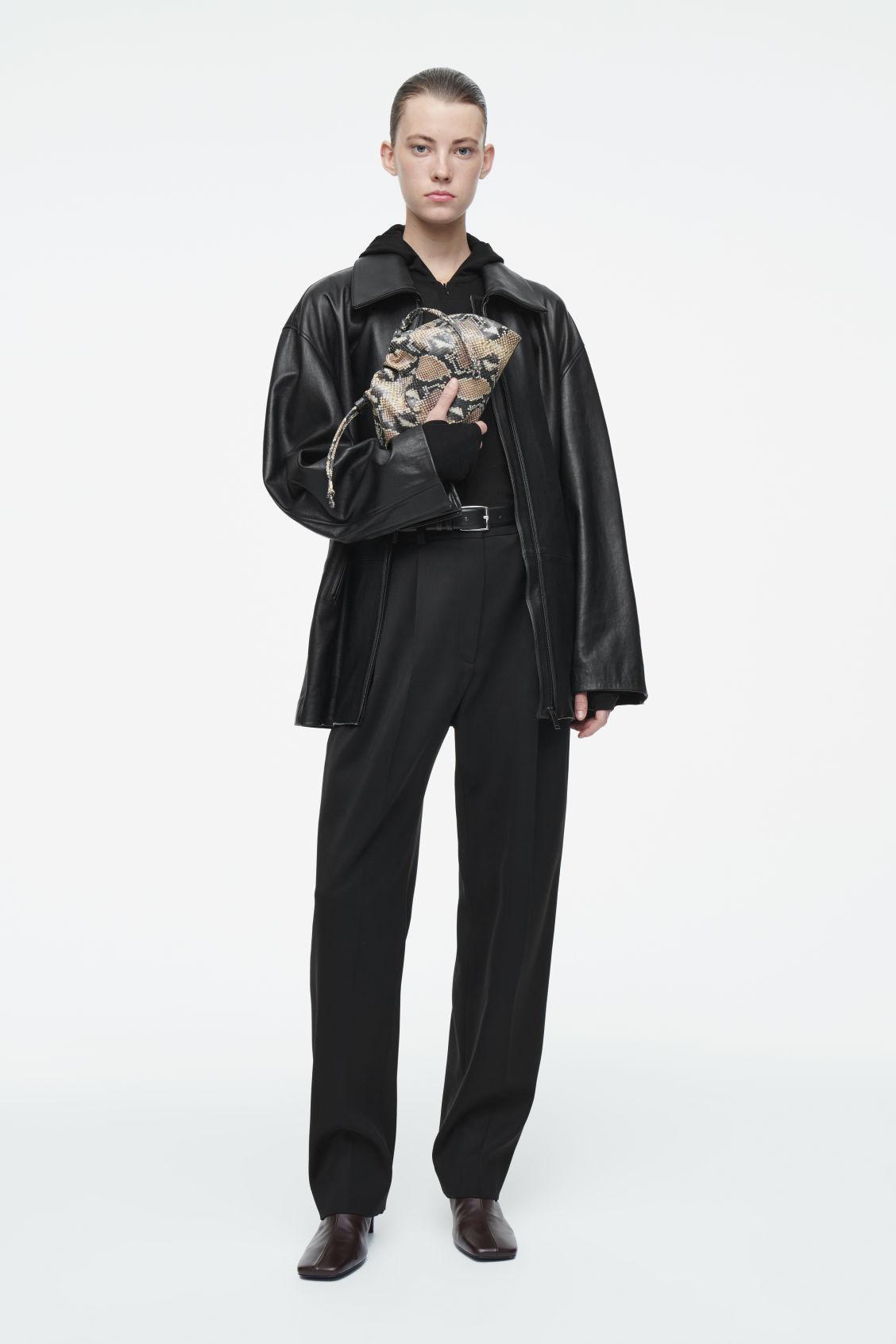 MINI CAVATELLI CLUTCH BAG - LEATHER Product Image