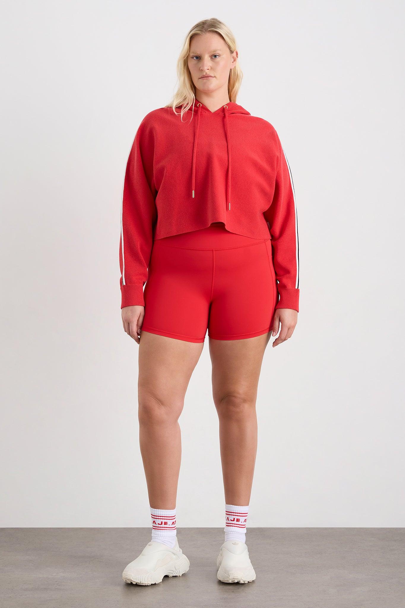 Crop Knit Hoodie 405 Product Image