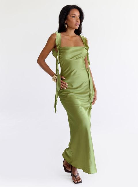 Lanai Maxi Dress Olive Product Image