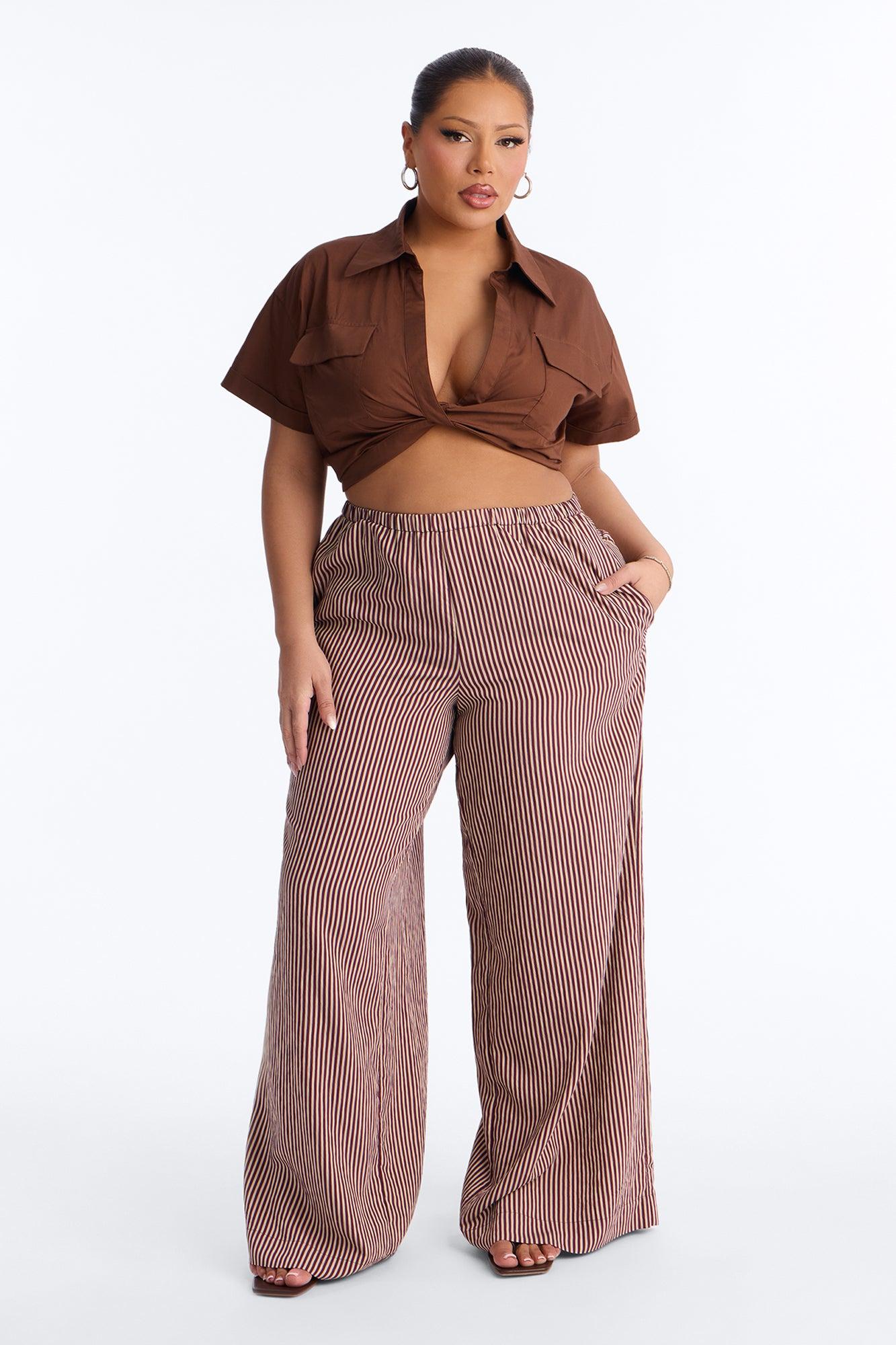 Catch Me Chillin' Top - Chocolate Female Product Image