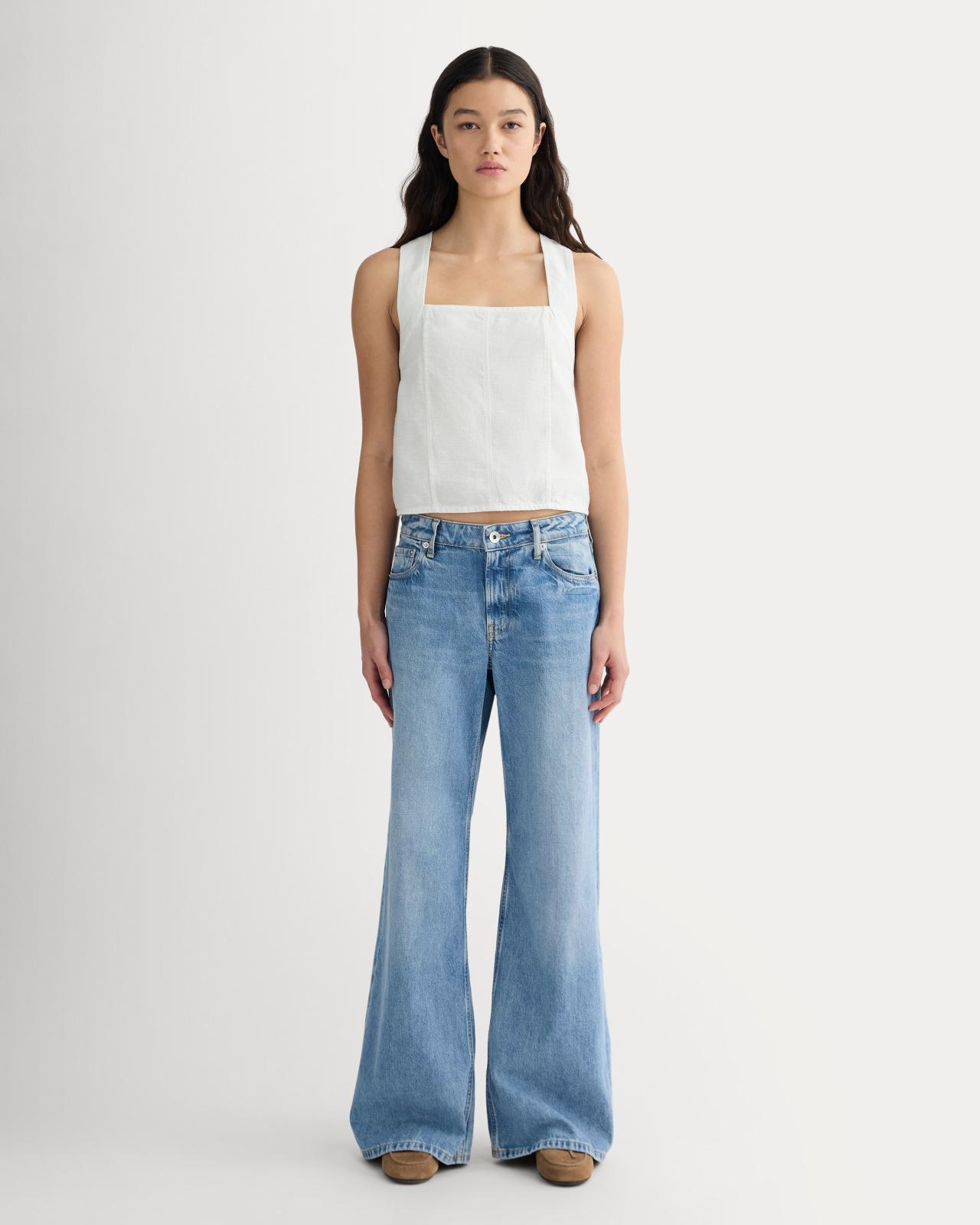 Womens Crossback Tank in Linen by Everlane Product Image