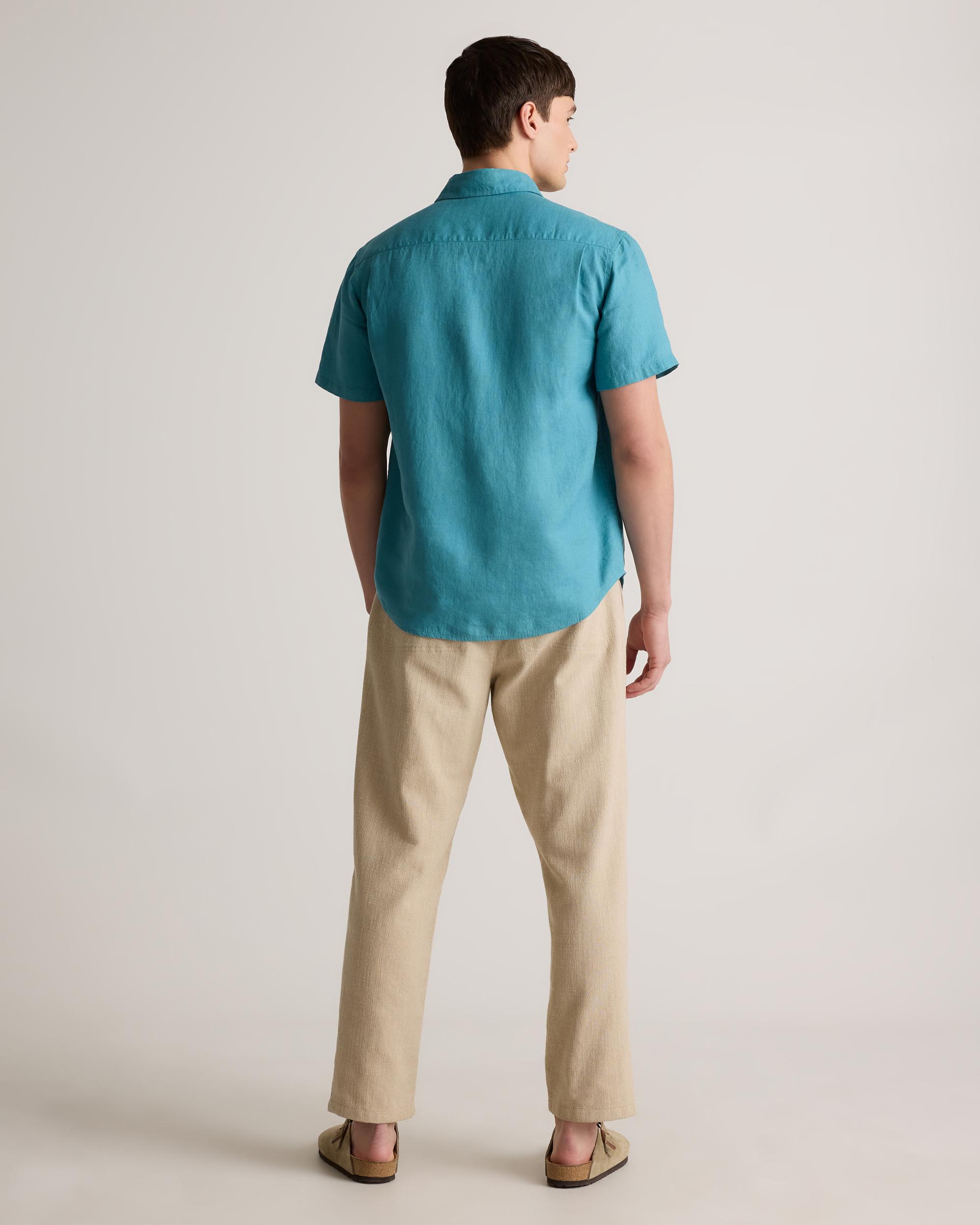 Quince | Men's 100% European Linen Relaxed Short Sleeve Shirt Size XL Product Image