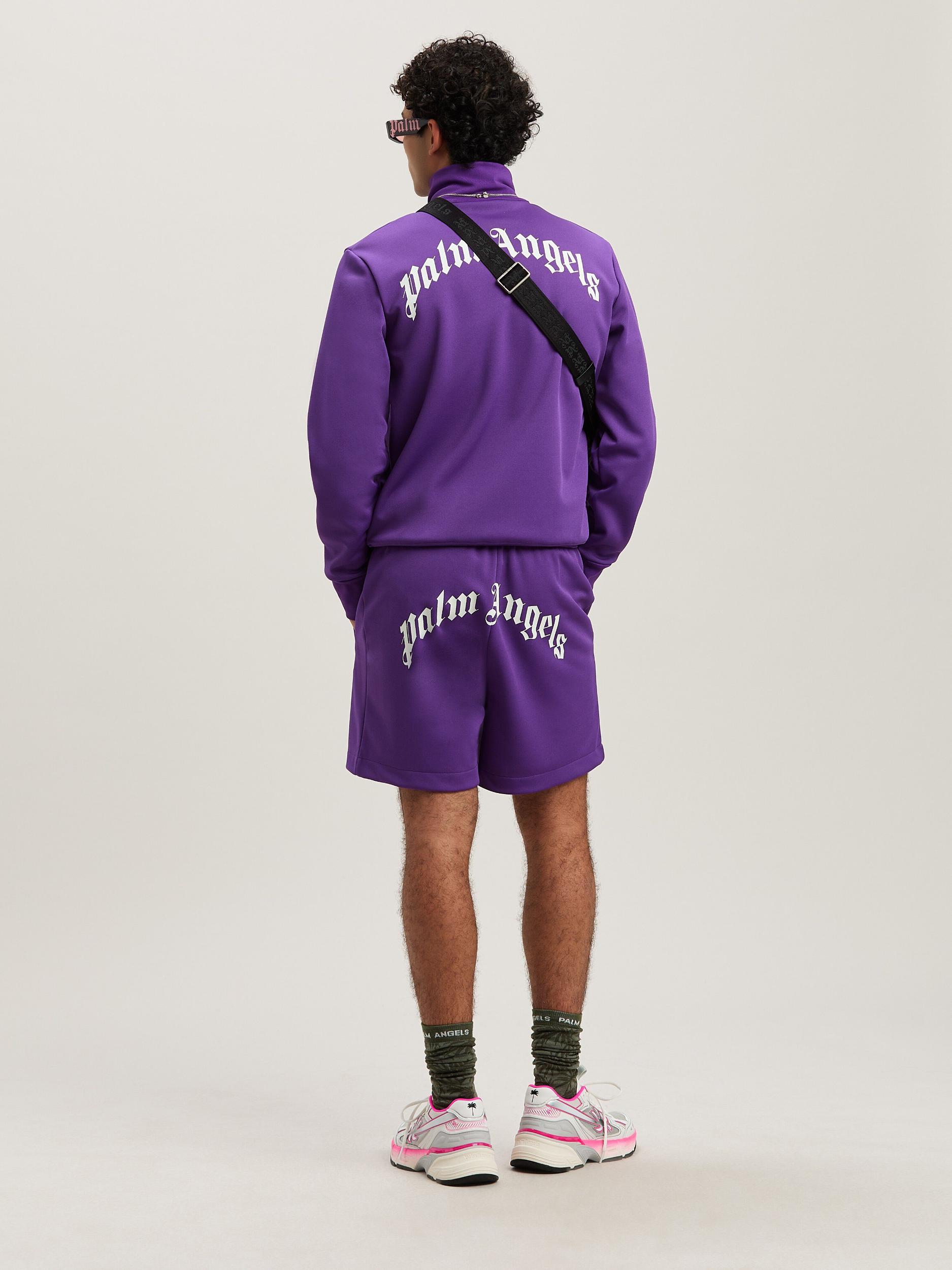 BACK CURVED LOGO TRACK SHORTS PURPLE - O Product Image