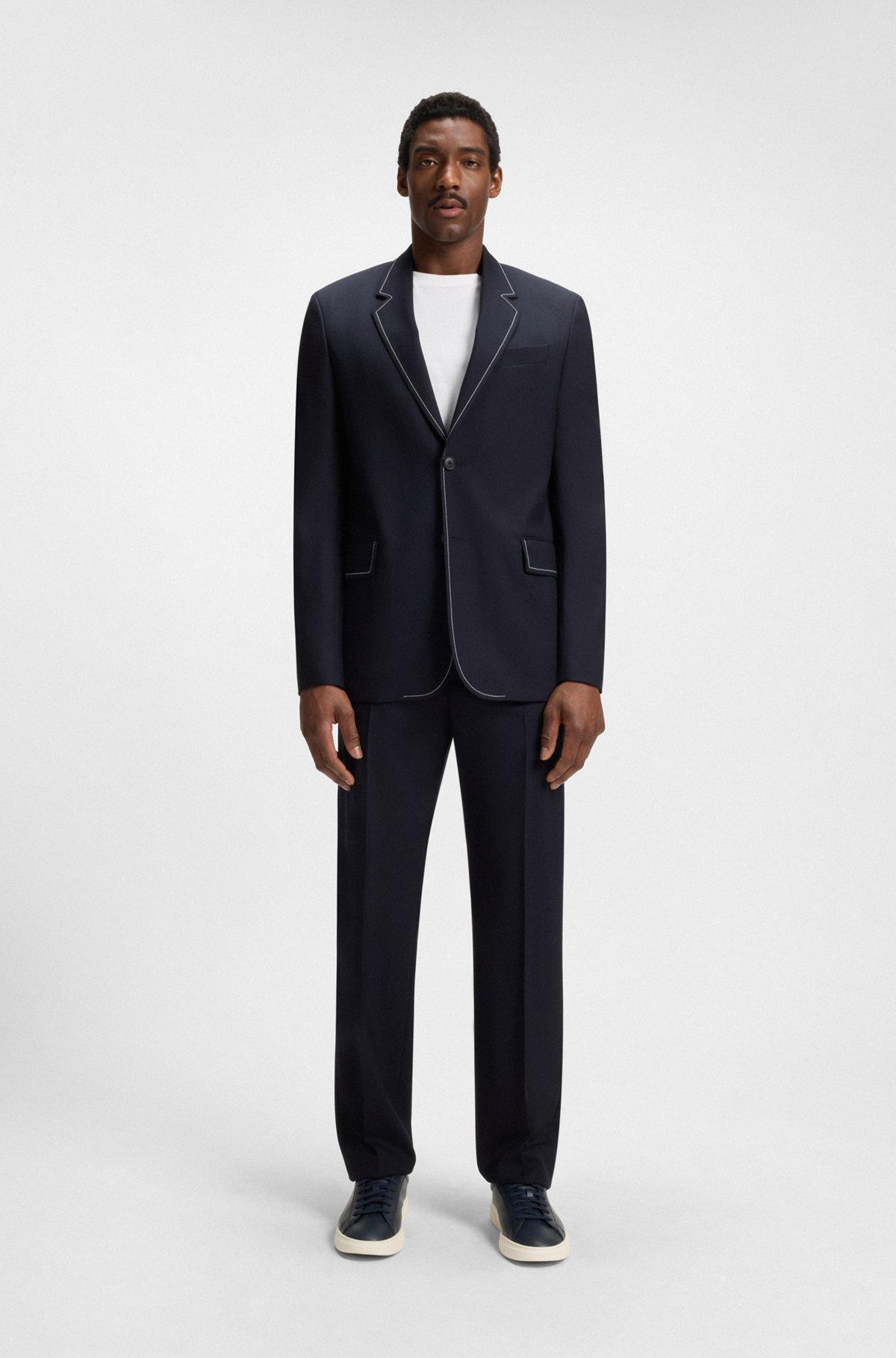 Low-top trainers in grained faux leather Product Image