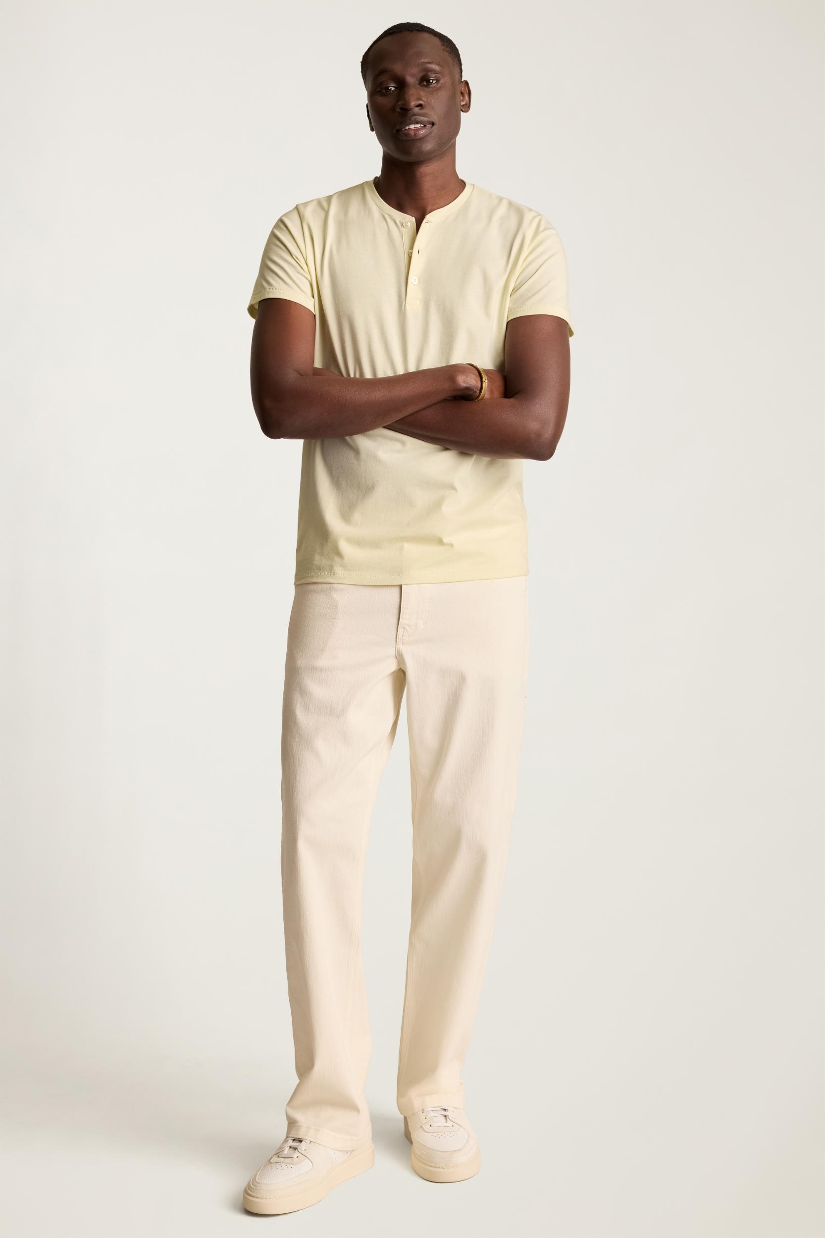 Pima Performance Short Sleeve Henley Product Image