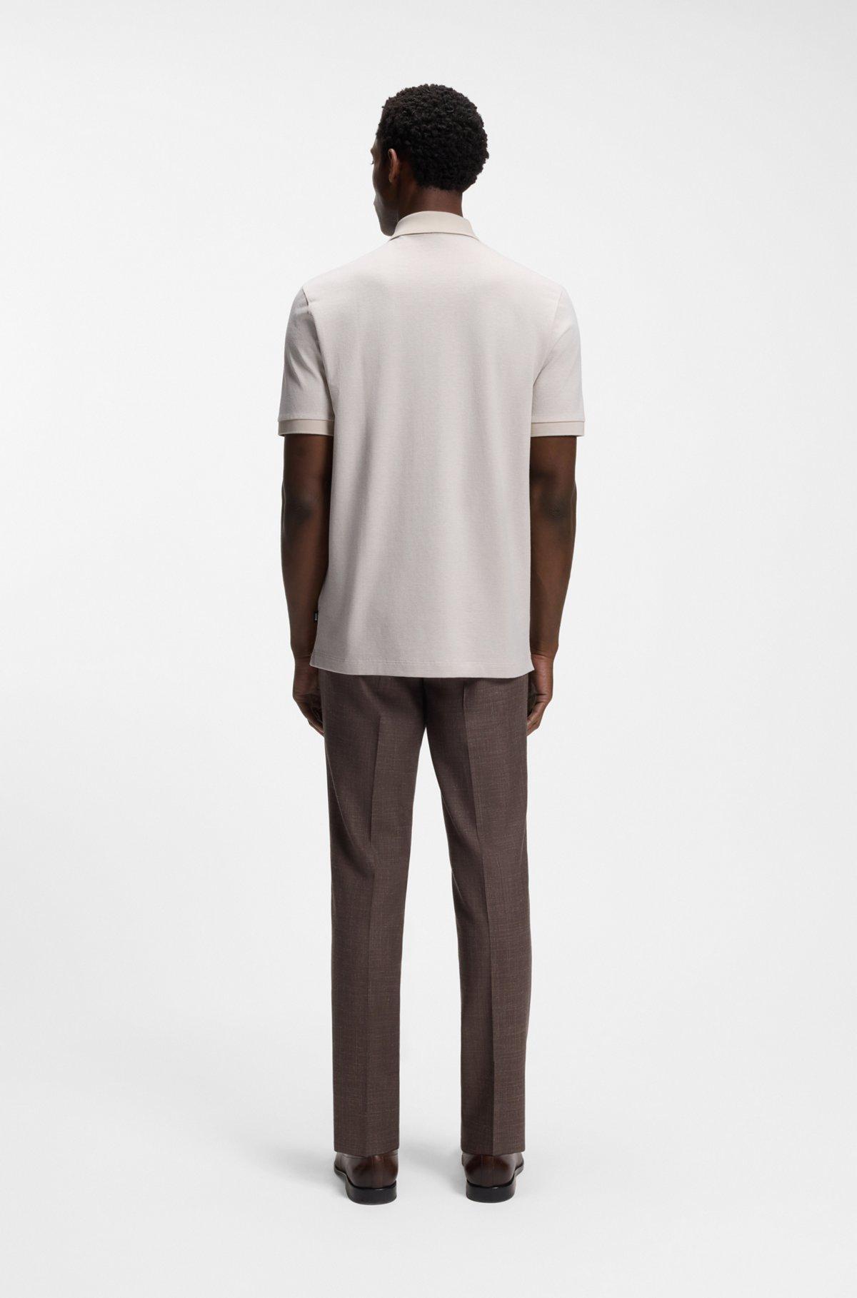 Regular-fit shirt in bubble-structure cotton Product Image