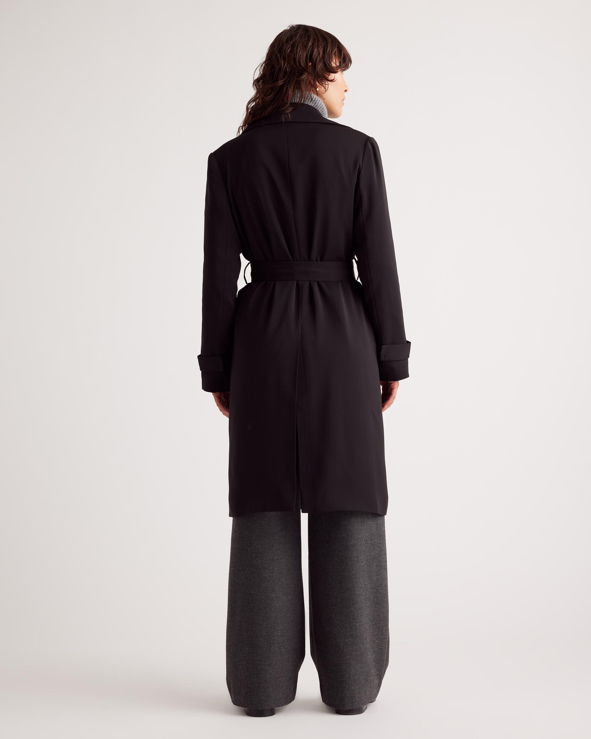 Quince | Women's Stretch Crepe Trench Coat Size XS, Recycled Polyester Product Image
