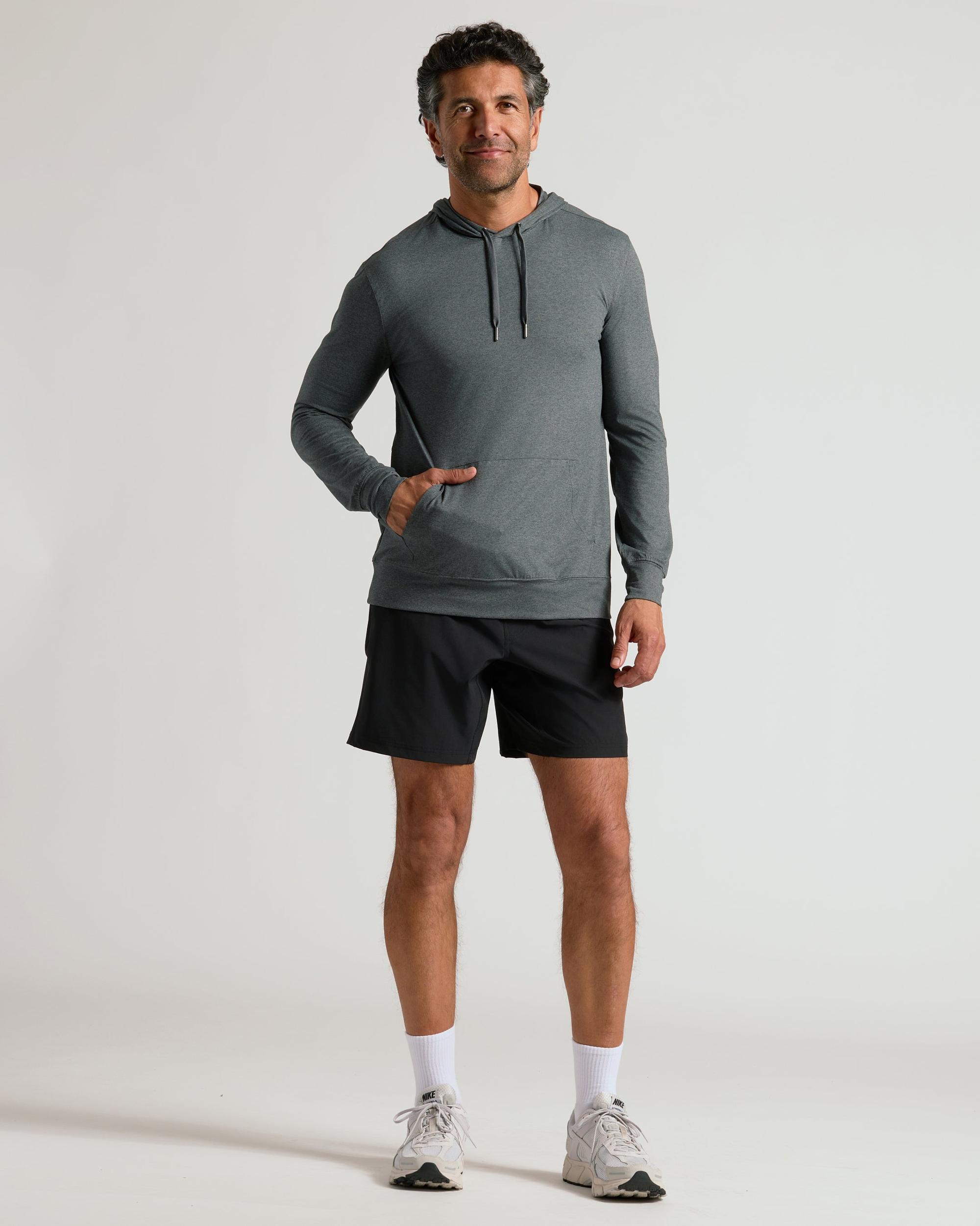 Charcoal Heather Active Comfort Pullover Hoodie Product Image