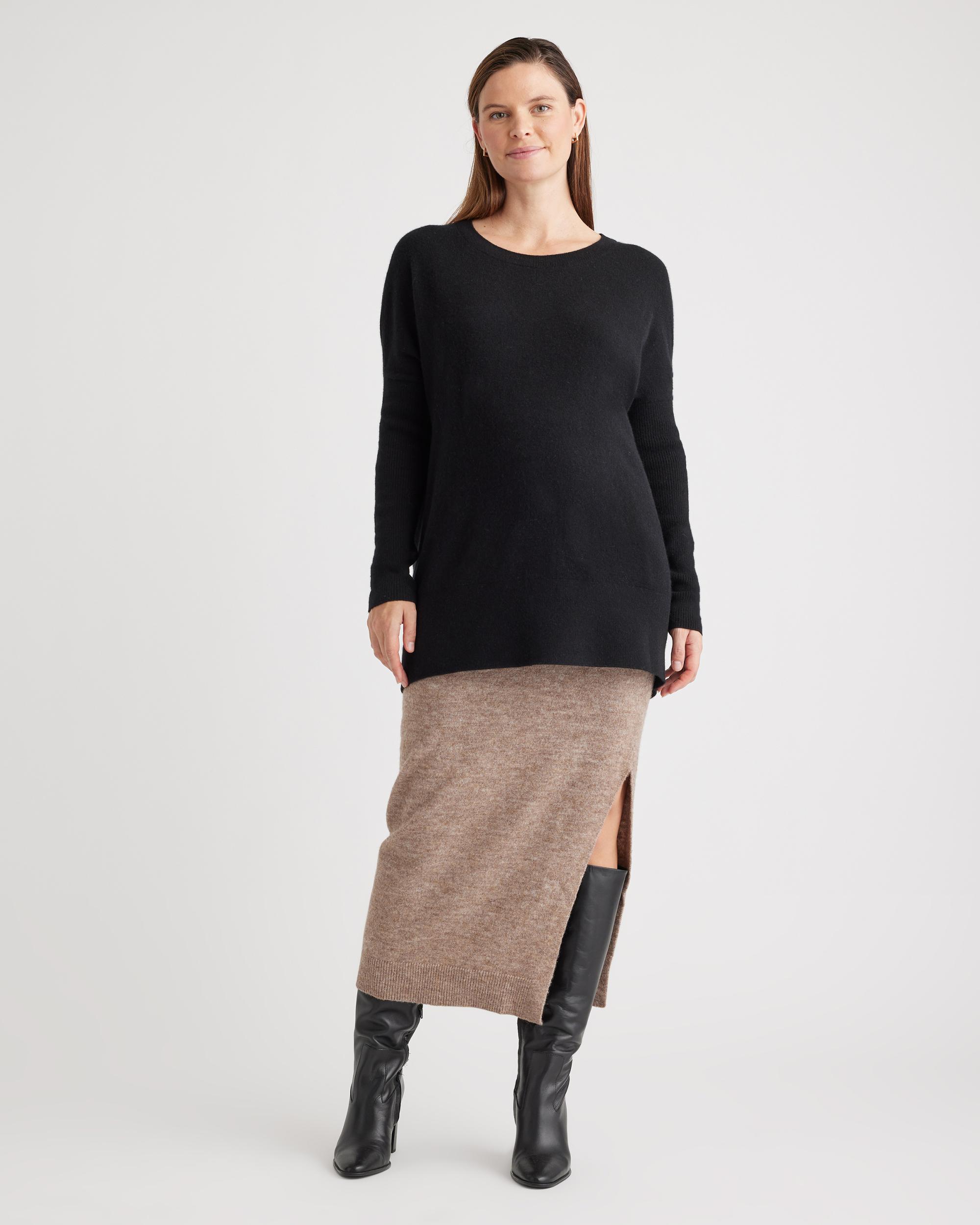 Quince | Women's Mongolian Cashmere Maternity Oversized Batwing Sweater Size XS Product Image