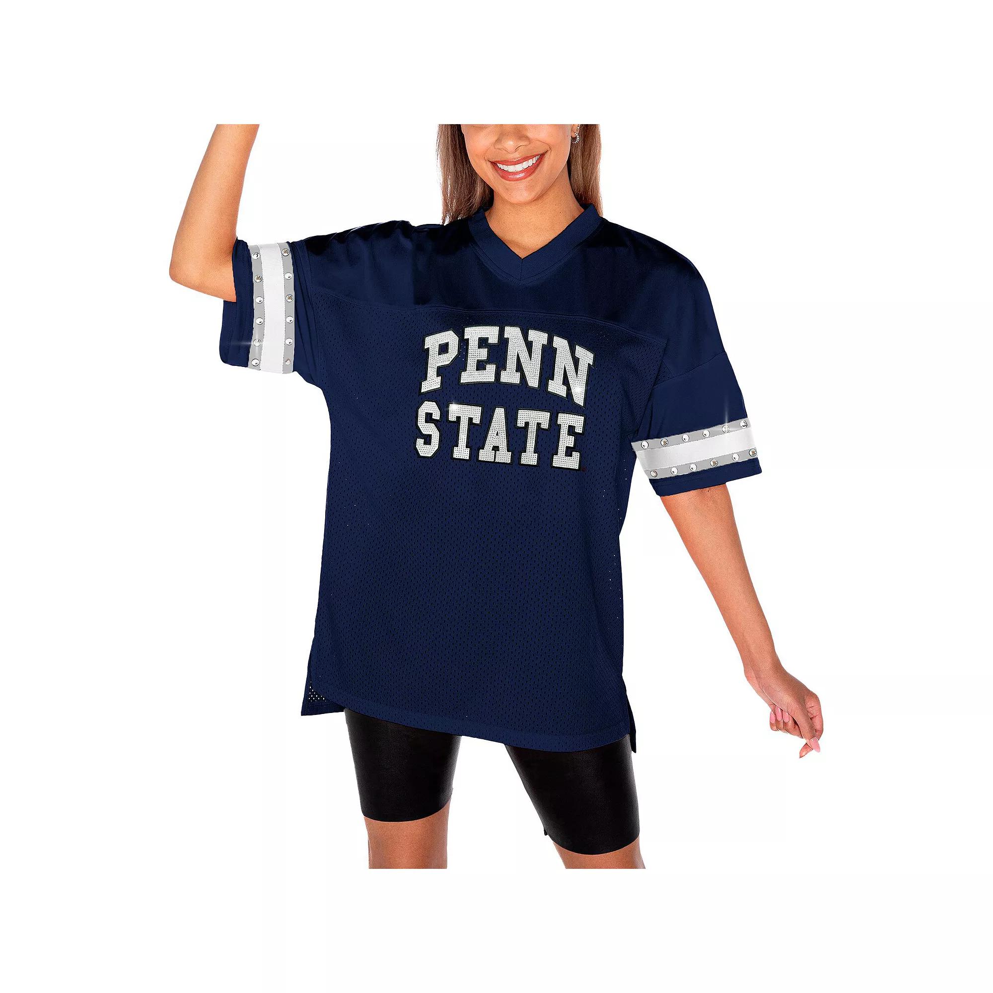 Women's Gameday Couture Navy Penn State Nittany Lions Until Kickoff Rhinestone Fashion T-Shirt,  Product Image