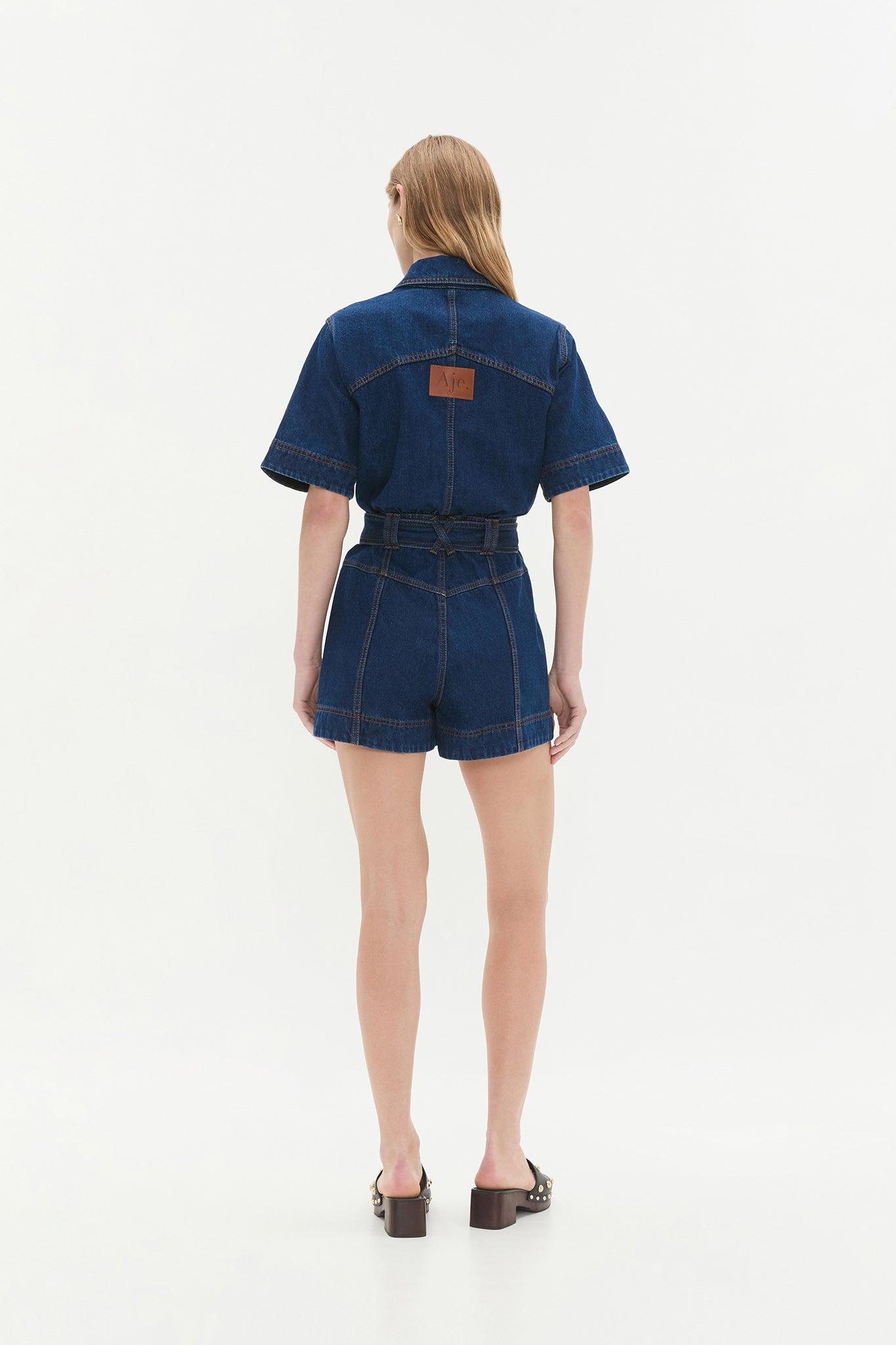 Gianna Denim Playsuit Product Image