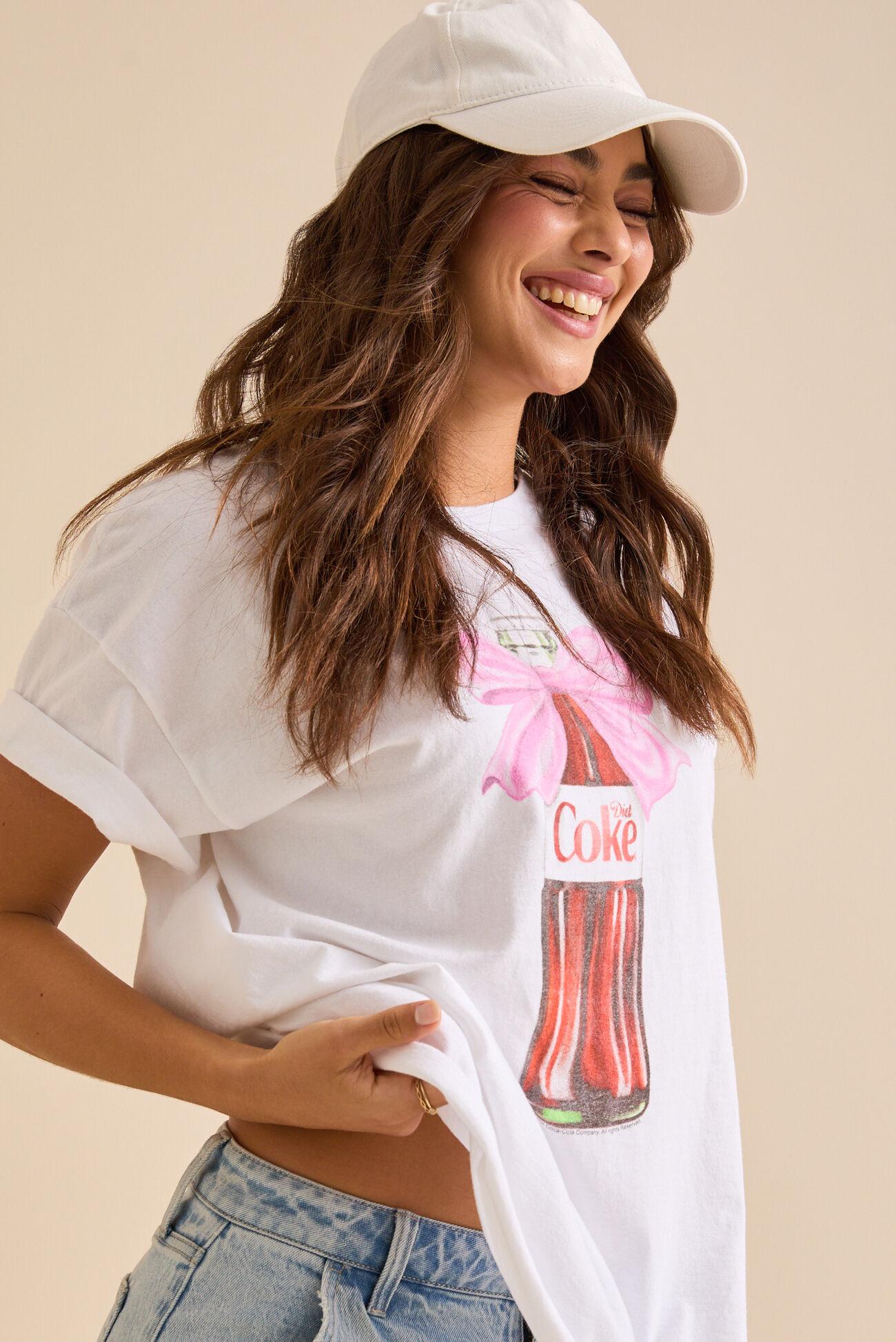 Diet Coke Bow Oversized Graphic Tee Product Image