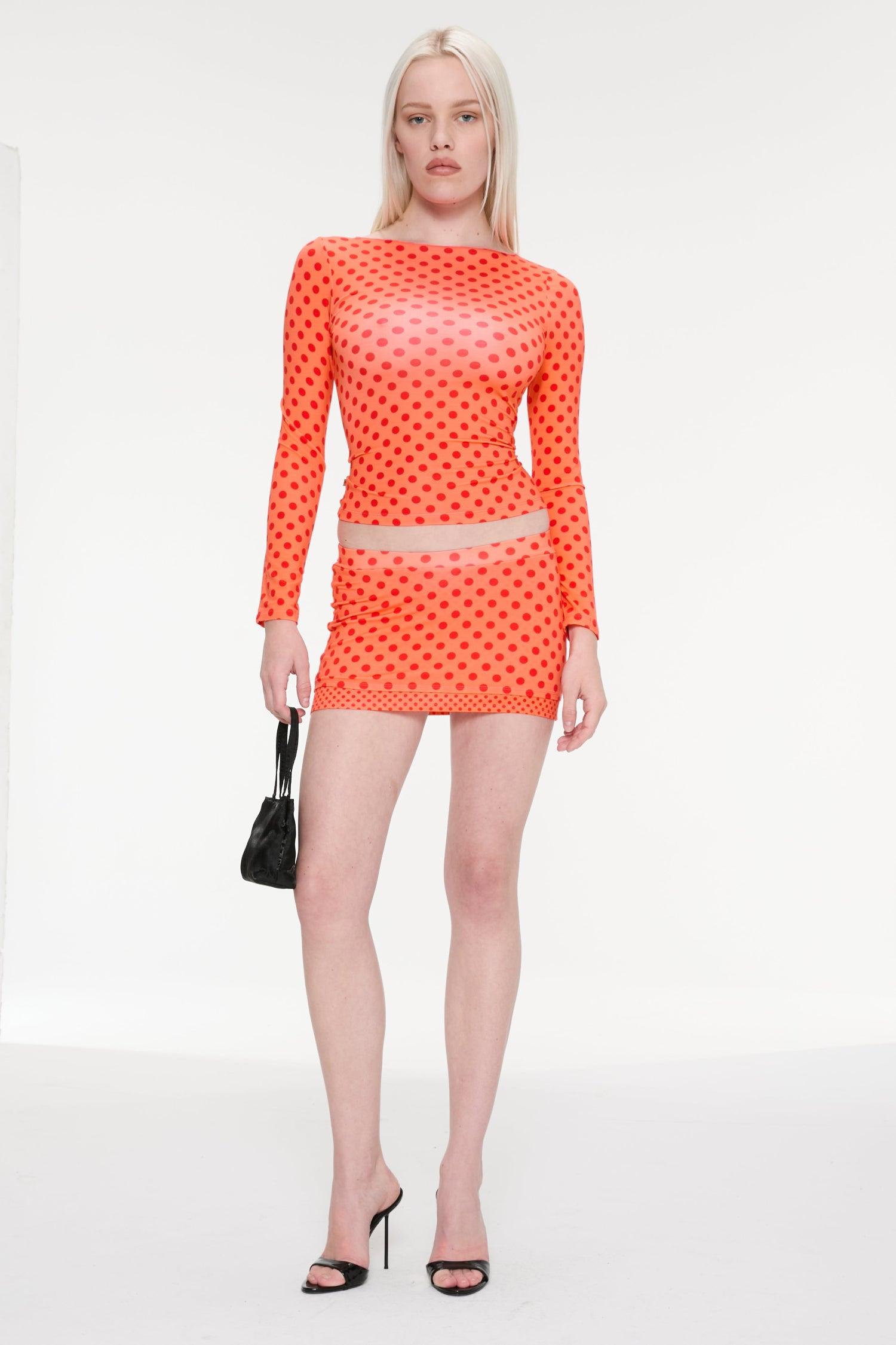 AMELIA TOP - RED POLKA DOT Product Image
