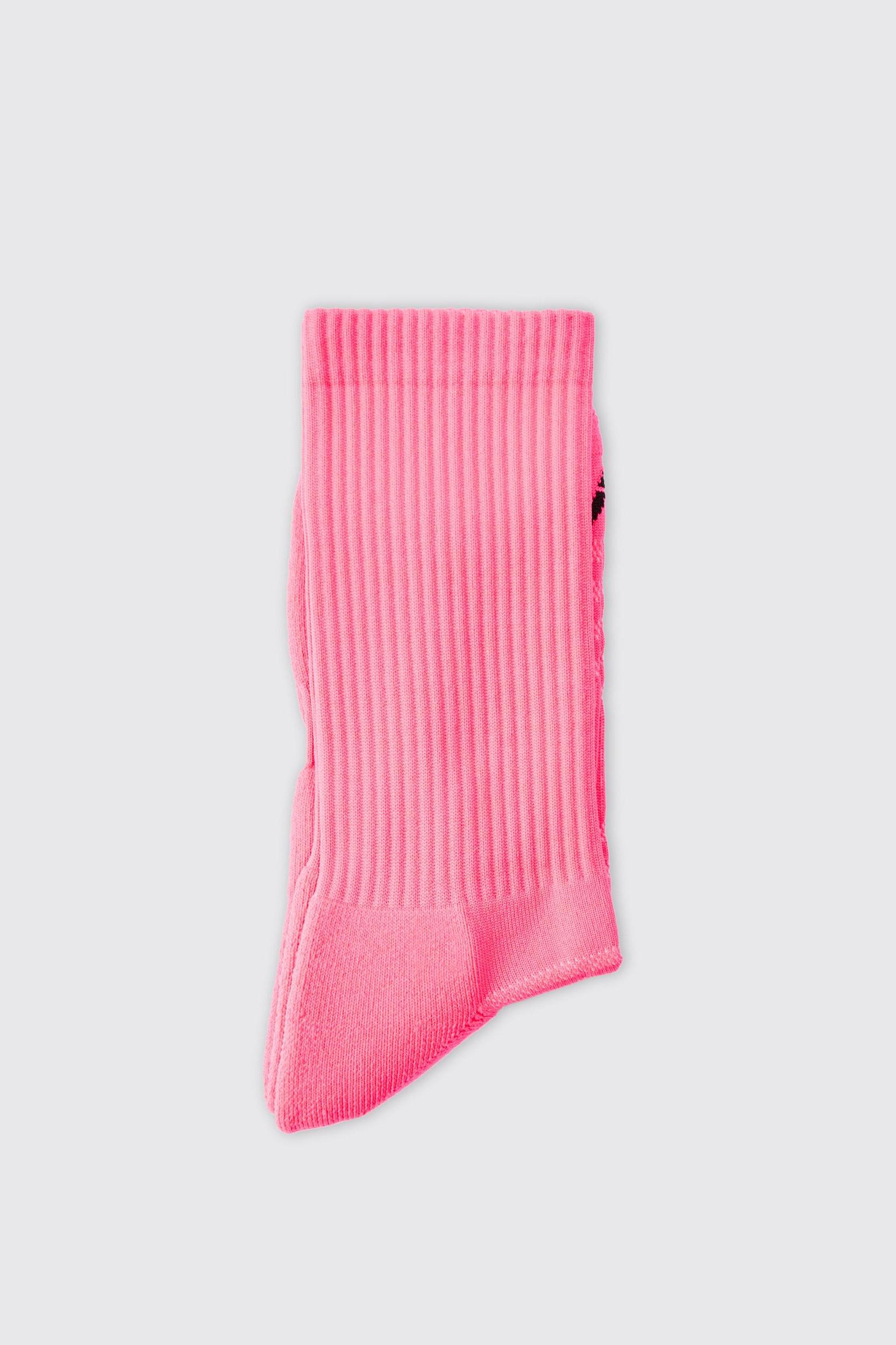 Man Active Neon Running Crew Socks | boohooMAN USA Product Image