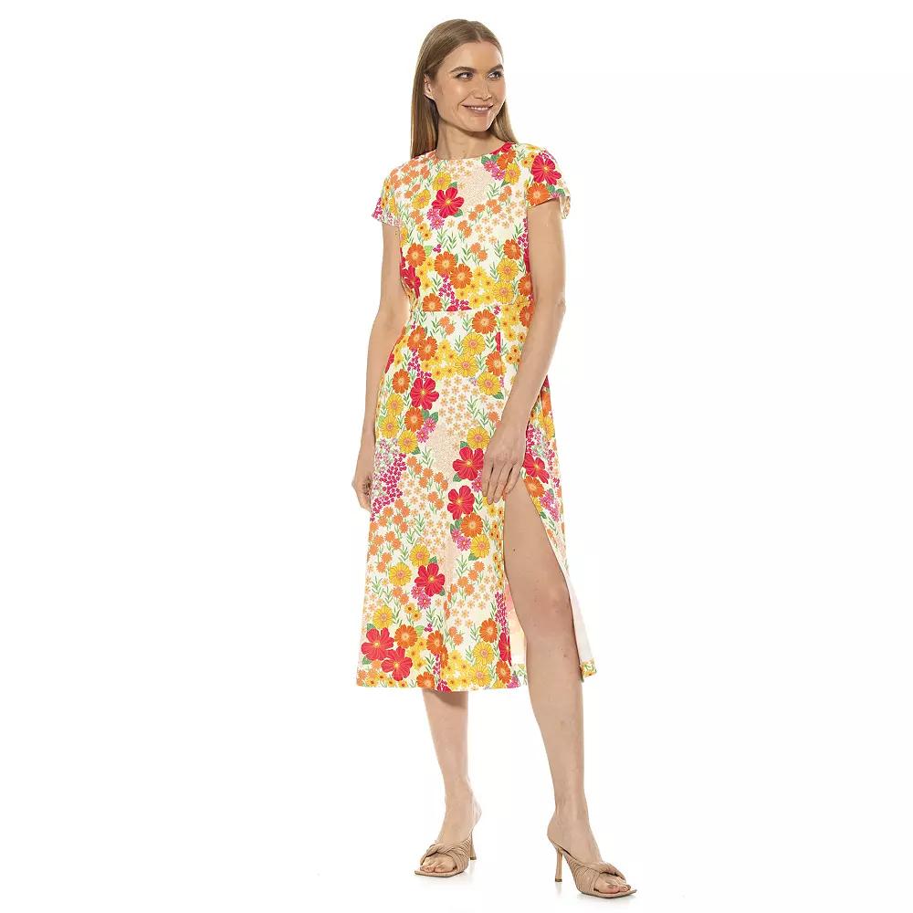 Women's ALEXIA ADMOR Lily High-Slit Midi Dress,  Product Image