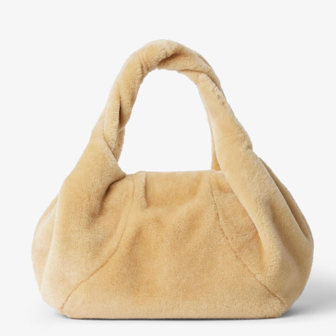 Fendi SpyBeige shearling bag Product Image