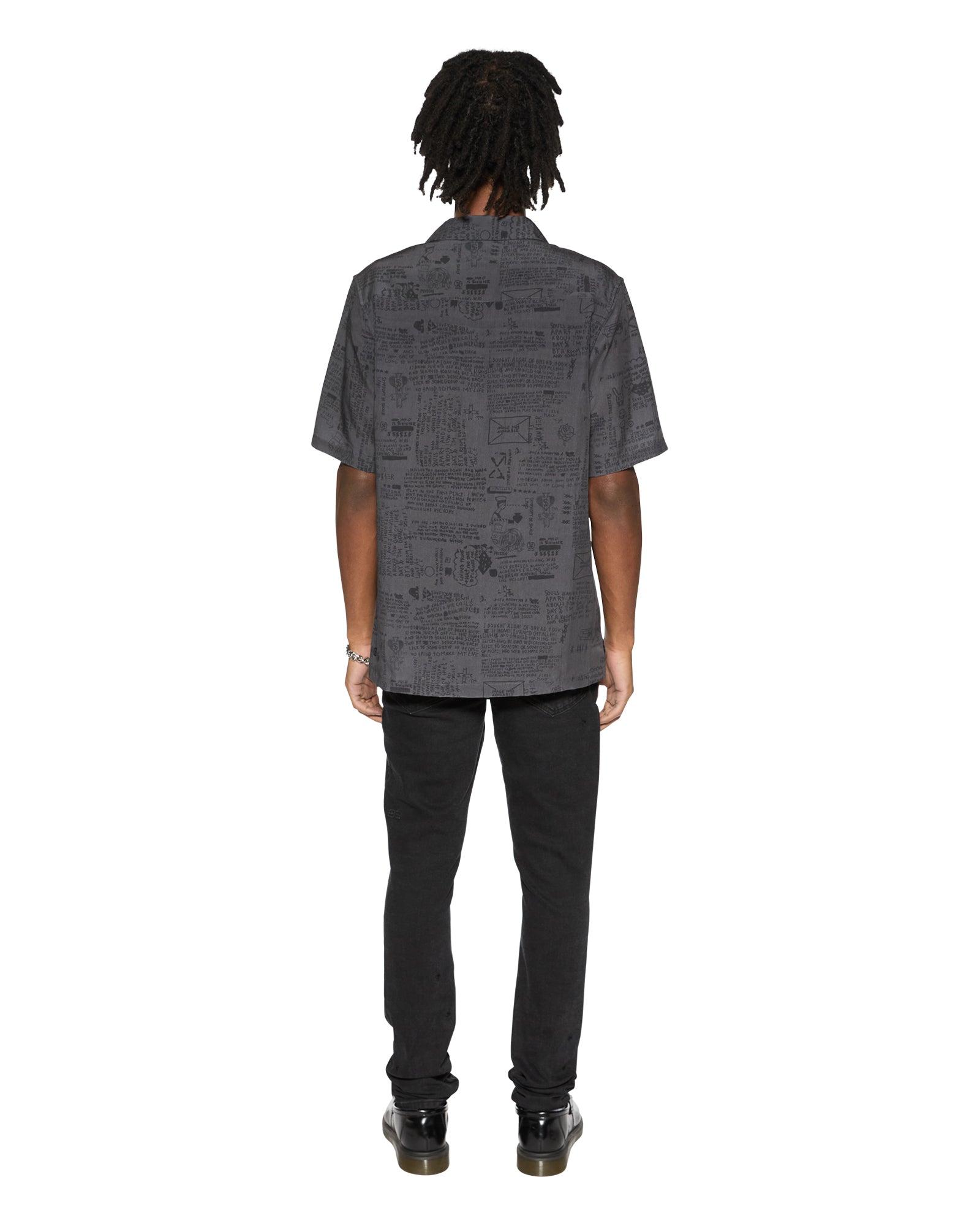 VERSES RESORT SS SHIRT BLACK Male Product Image