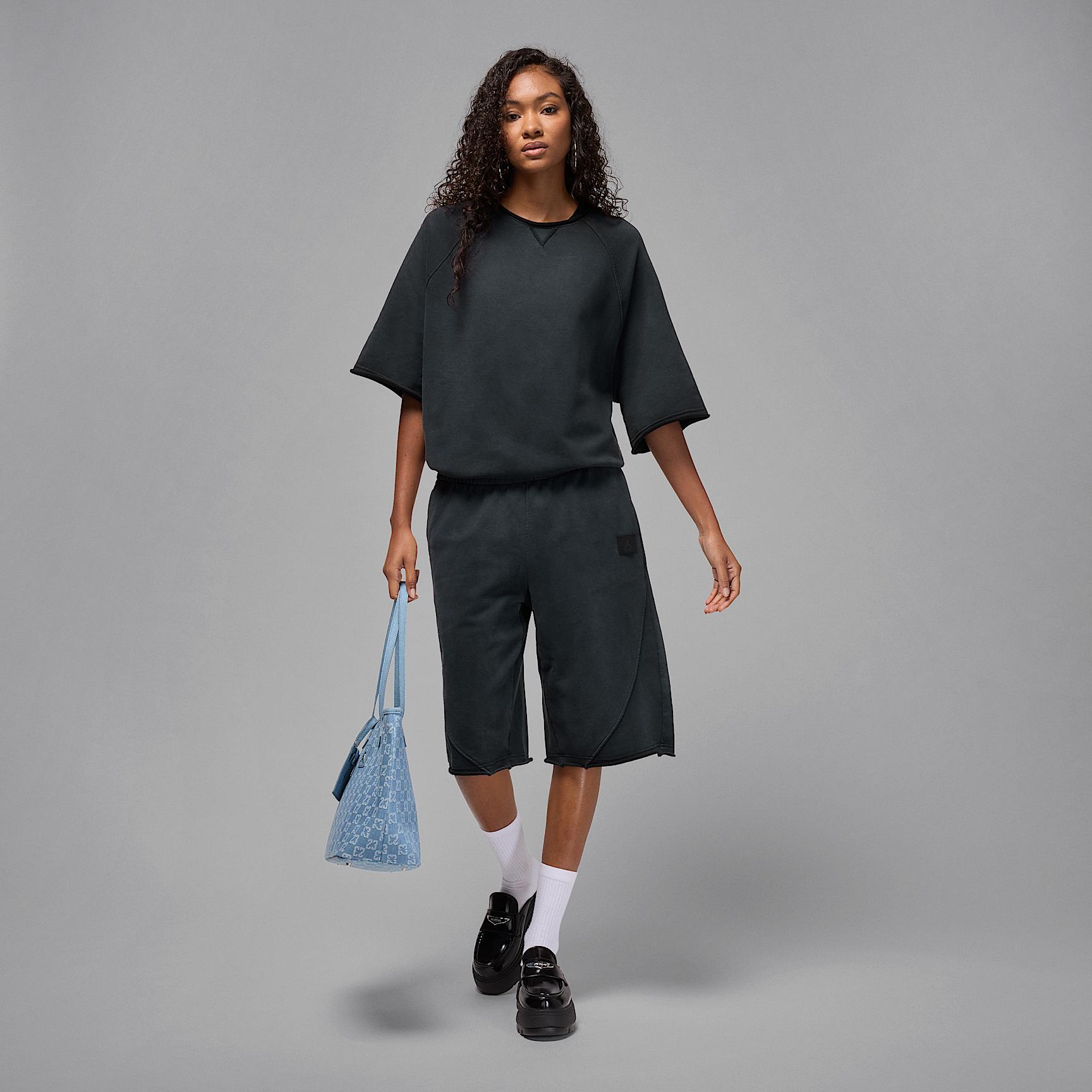 Womens Jordan Flight Fleece French Terry Big Shorts | IB9858-010 Product Image