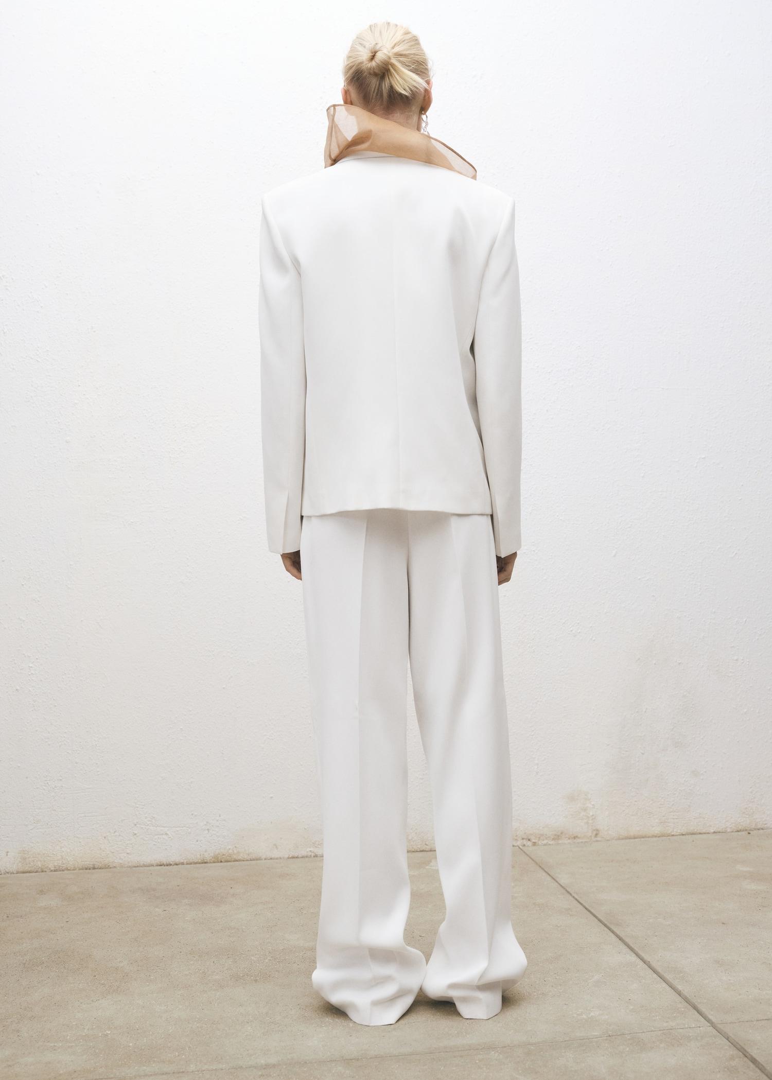 Wide-leg suit pants - Women | MANGO USA Product Image