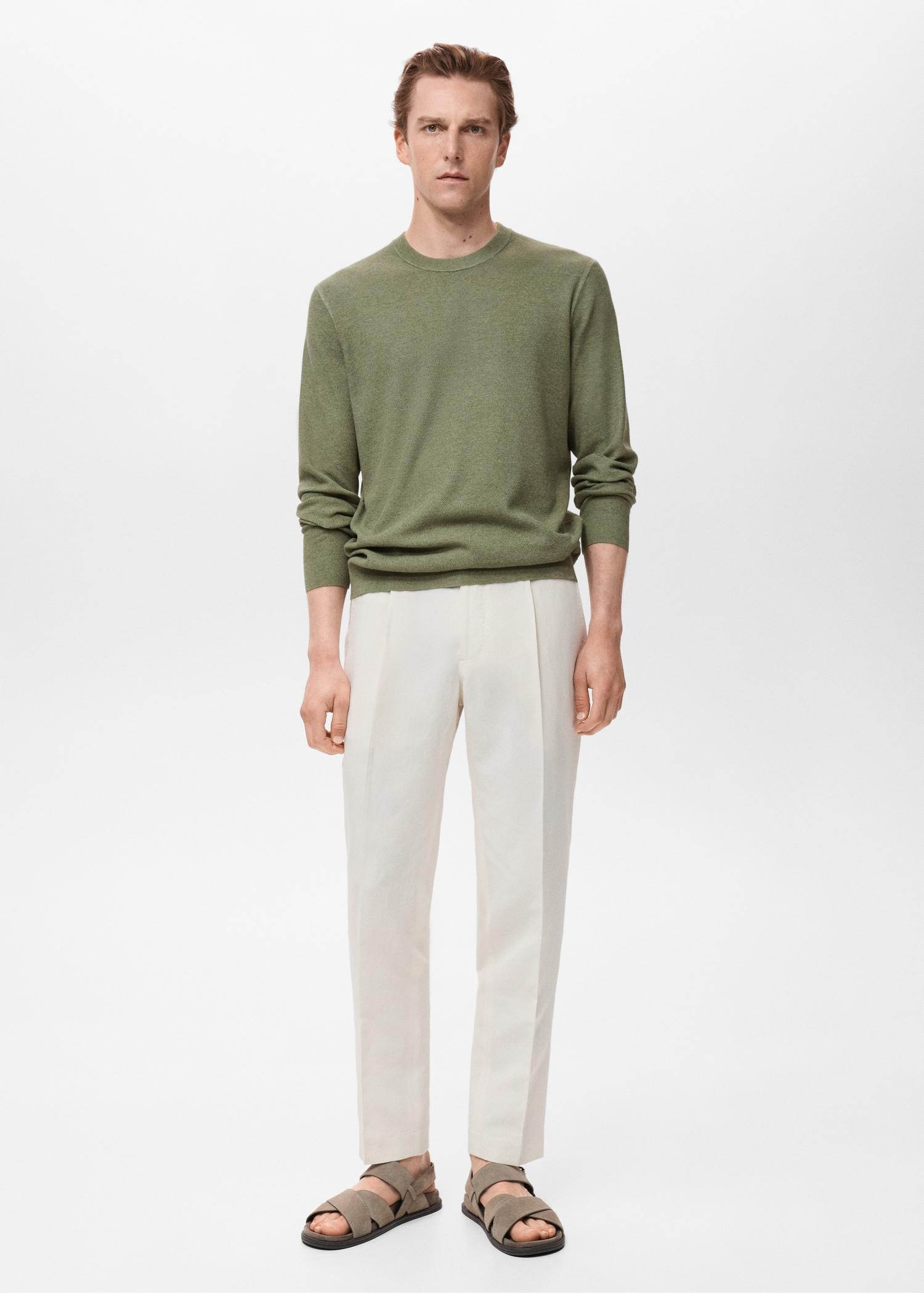 Fine-knit sweater - Men | MANGO USA Product Image