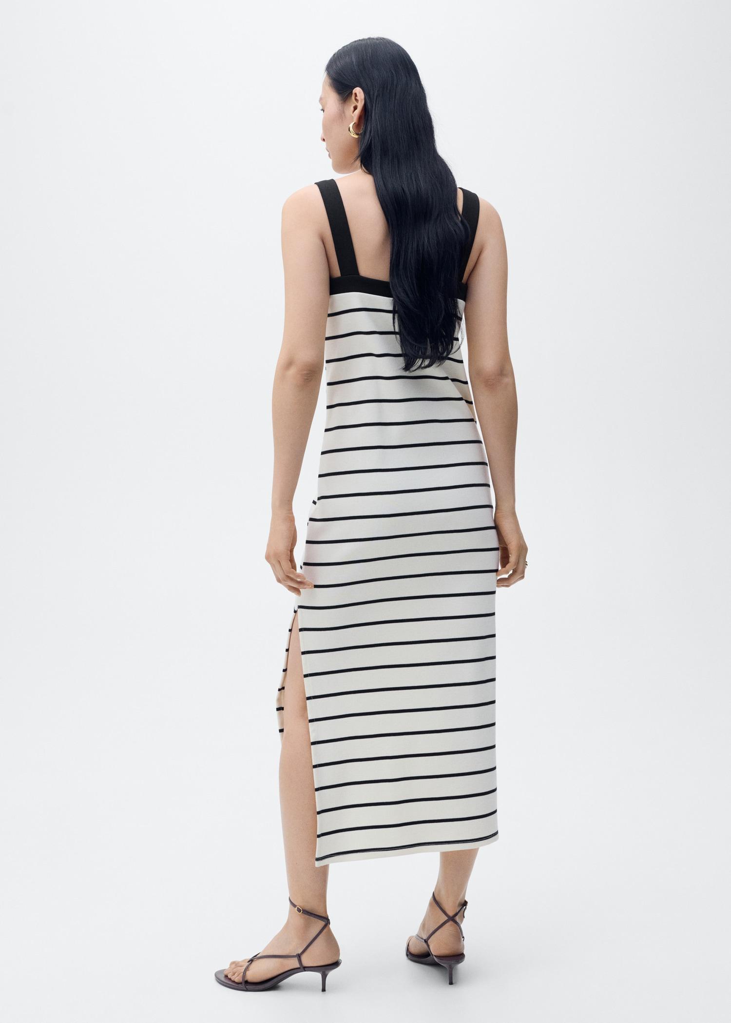 Striped midi dress - Women | MANGO USA Product Image