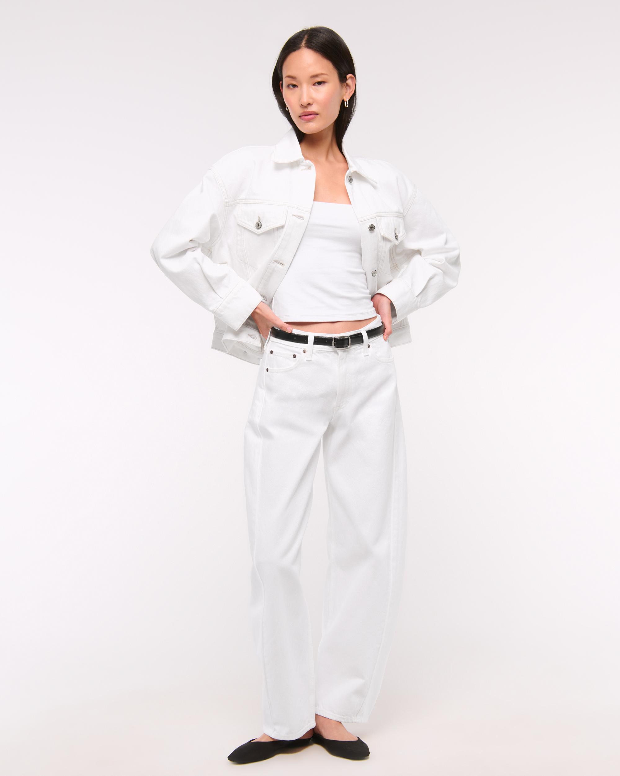 Oversized Distressed Denim Trucker Jacket Product Image