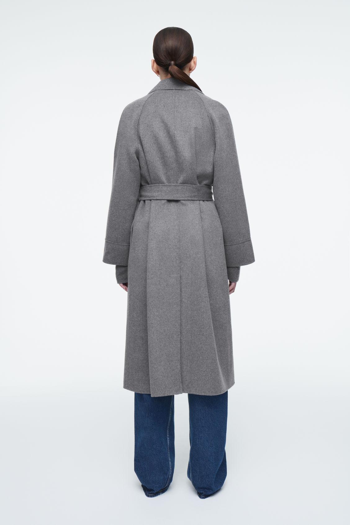 BELTED DOUBLE-FACED WOOL COAT Product Image