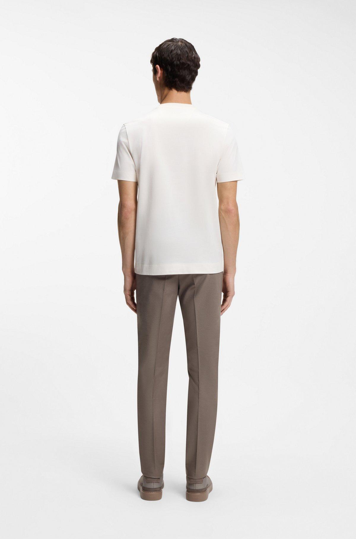 BOSS x ASTON MARTIN mercerized-cotton T-shirt with wing detail Product Image