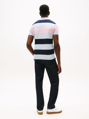 Regular Fit Block Stripe Polo Product Image