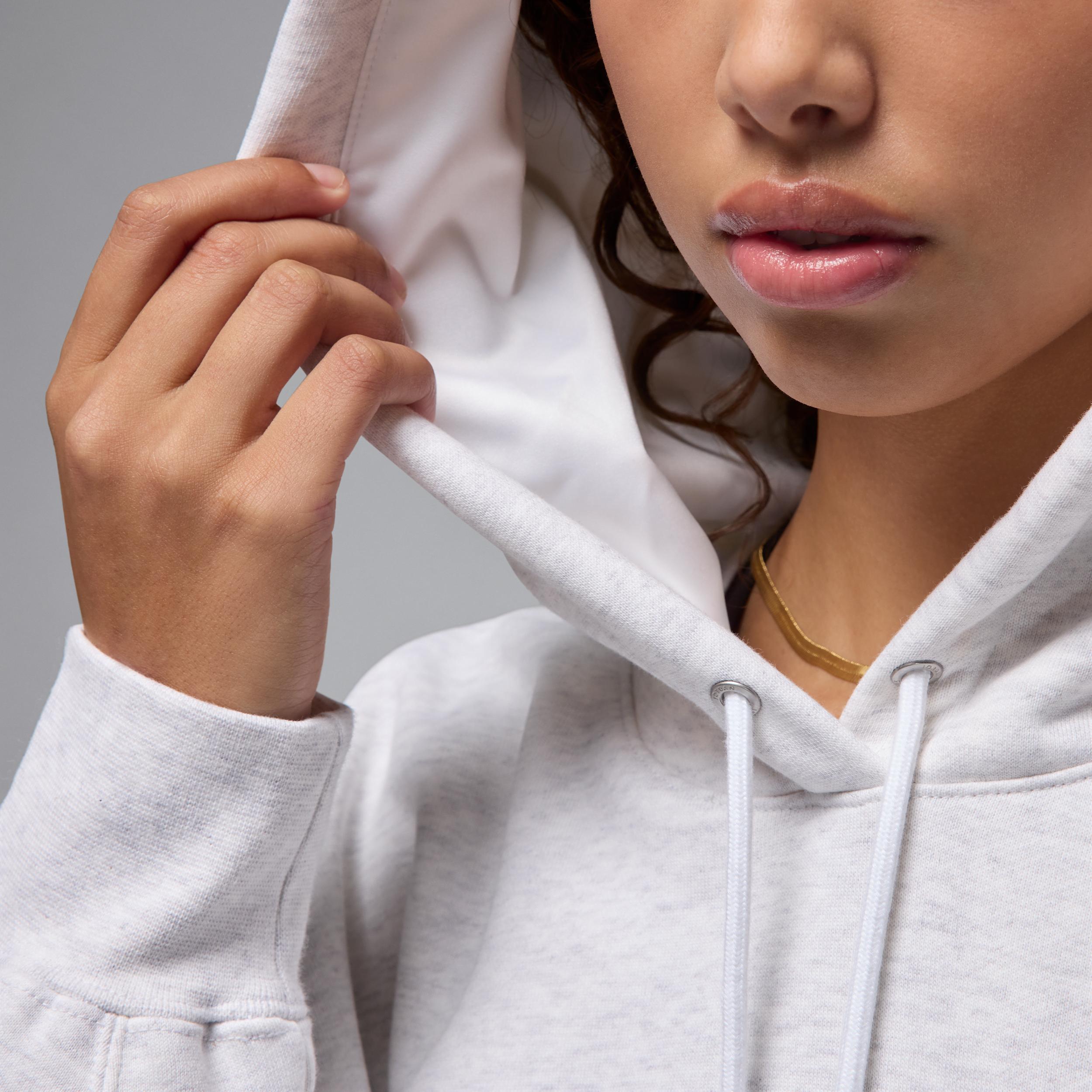 Jordan Flight Fleece Women's Satin-Lined Pullover Hoodie Product Image