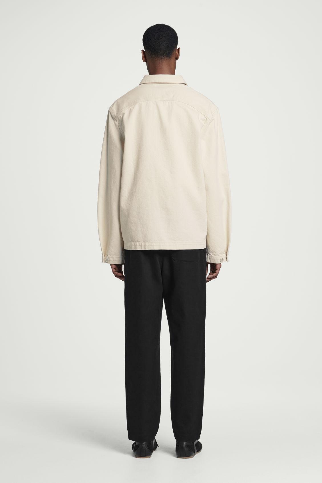 RELAXED CHAINSTITCHED DENIM OVERSHIRT Product Image