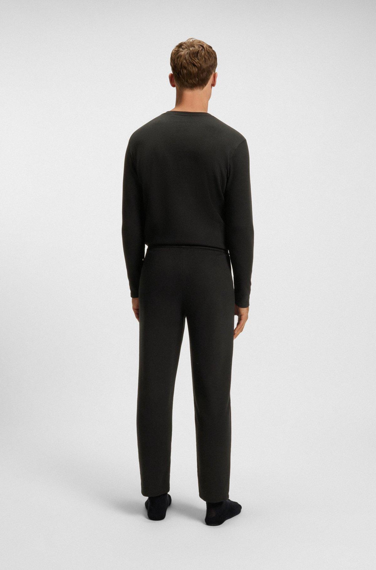 BOSS - Pajama bottoms with embroidered logo - Black Product Image