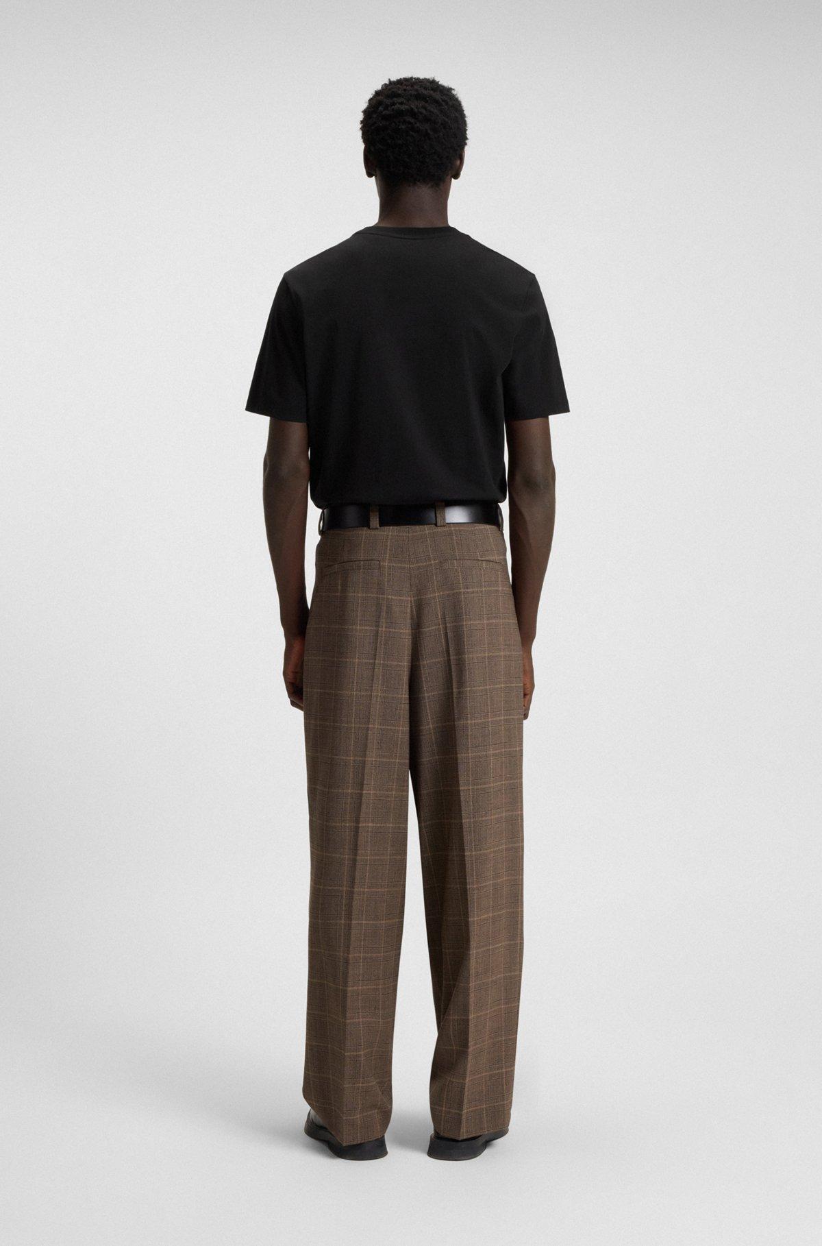 Cotton jersey T-shirt with curved embroidered logo Product Image