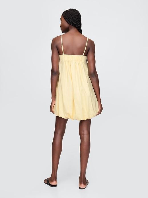 Linen-Blend Mini Bubble Dress Product Image